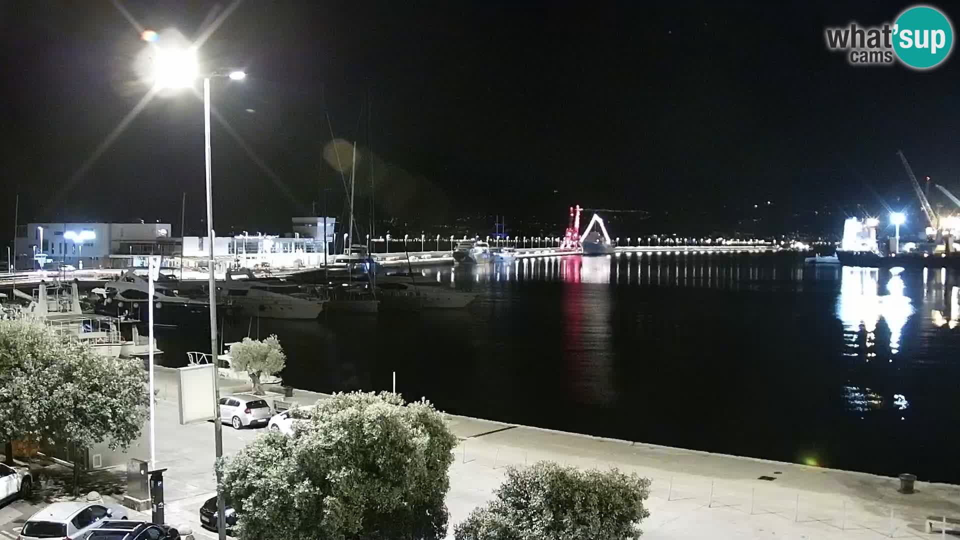 La Riva e la Marina a Rijeka (Fiume) – Live Webcam Croazia