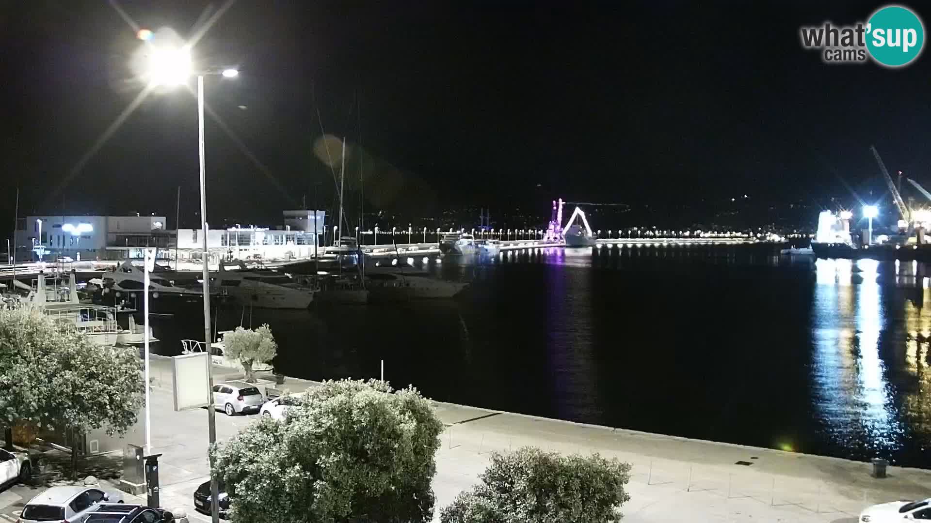La Riva e la Marina a Rijeka (Fiume) – Live Webcam Croazia