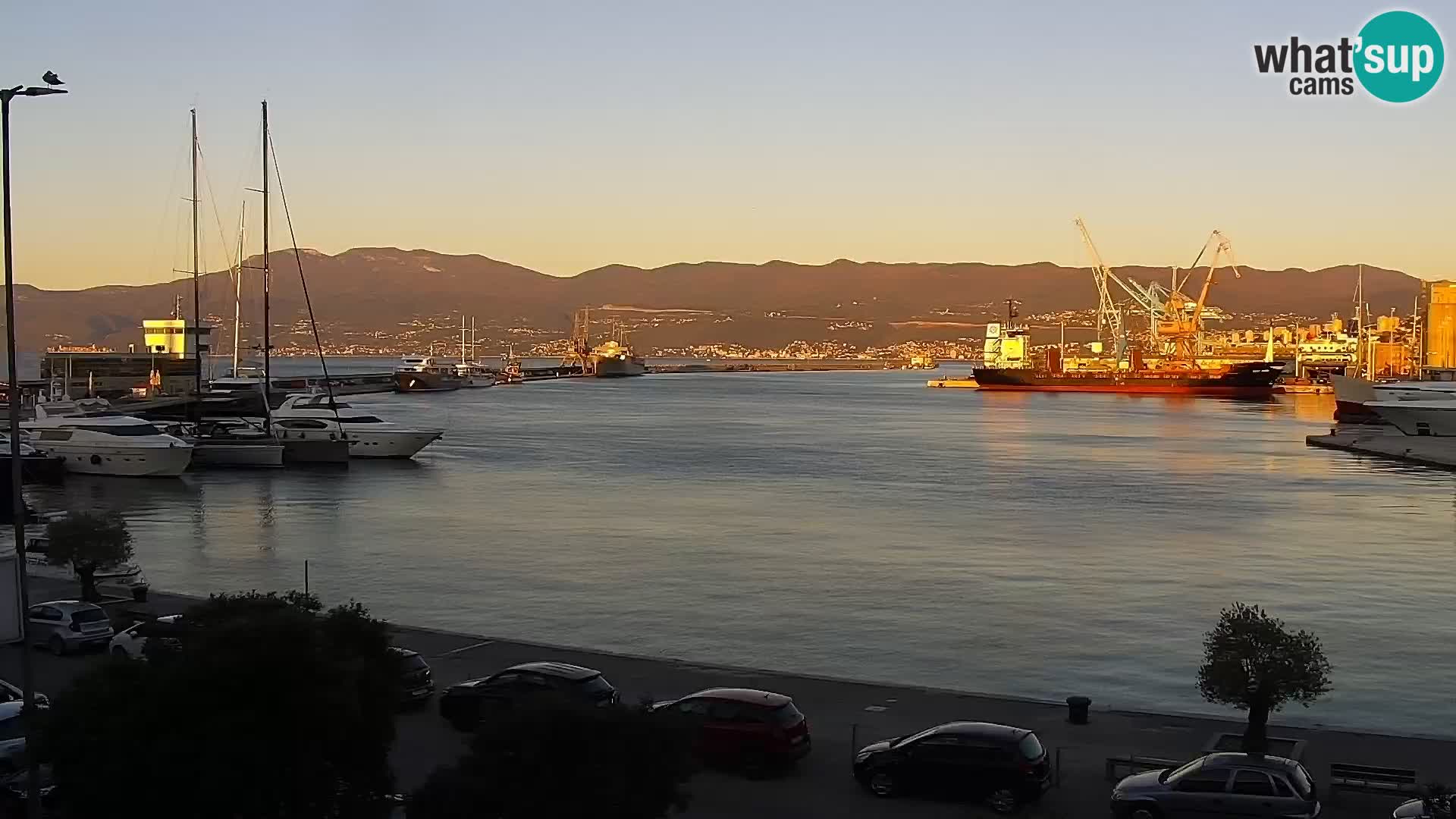 La Riva et Marina à Rijeka – Live Webcam Croatie