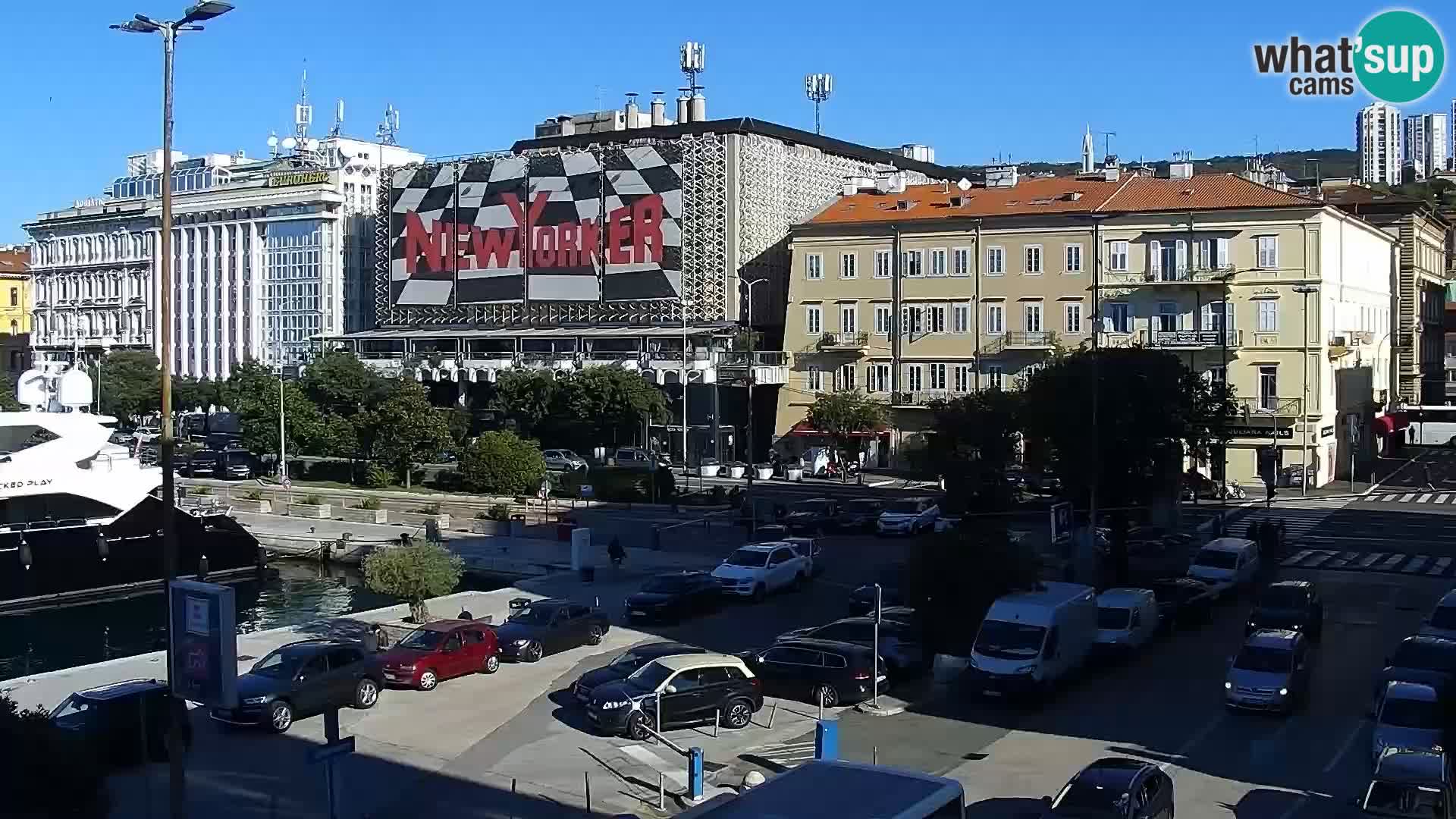 La Riva y Marina en Rijeka – Webcam en vivo Croacia