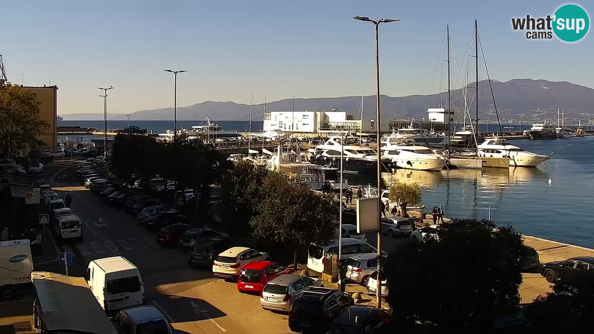 La Riva et Marina à Rijeka – Live Webcam Croatie