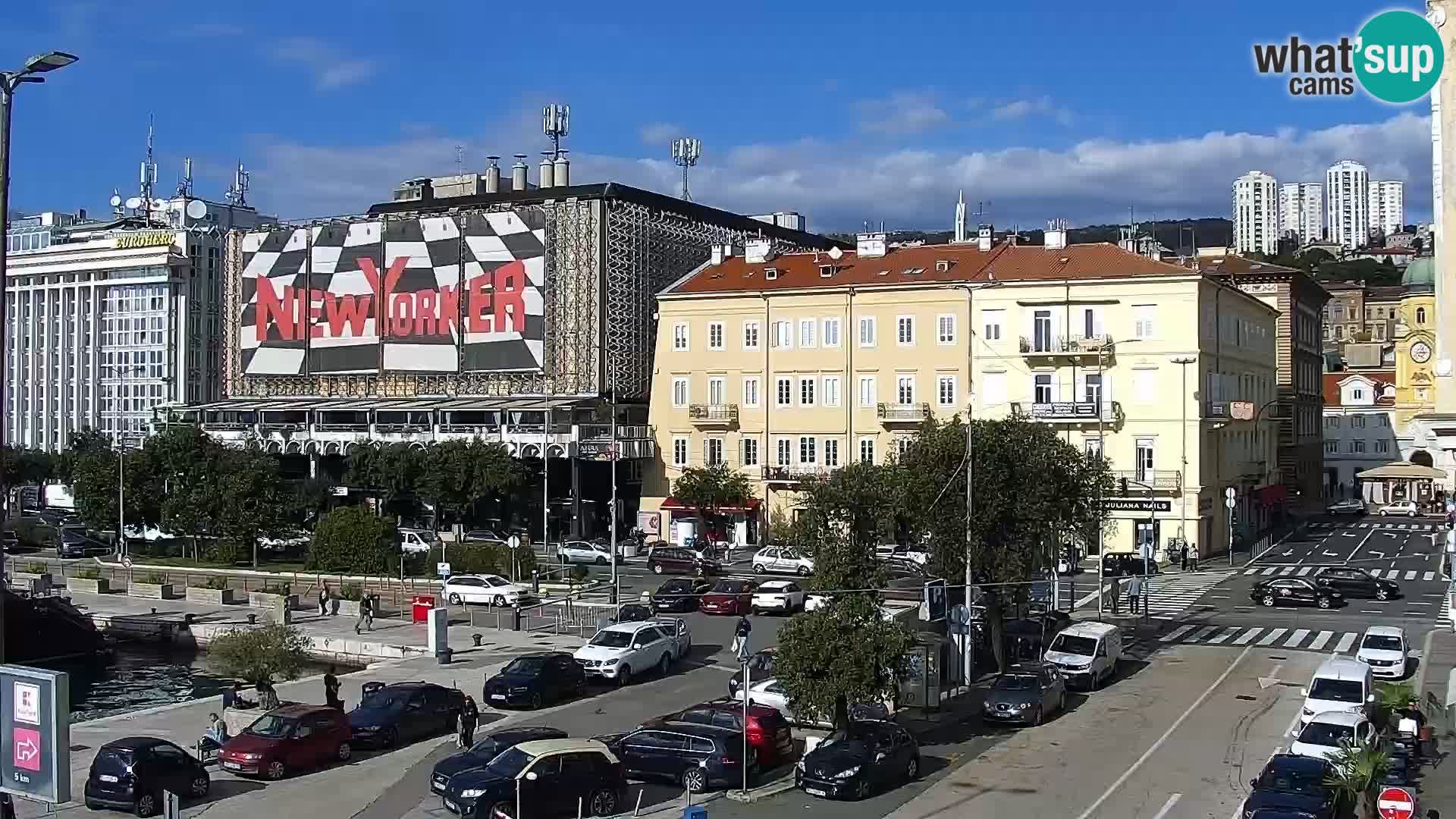 La Riva e la Marina a Rijeka (Fiume) – Live Webcam Croazia