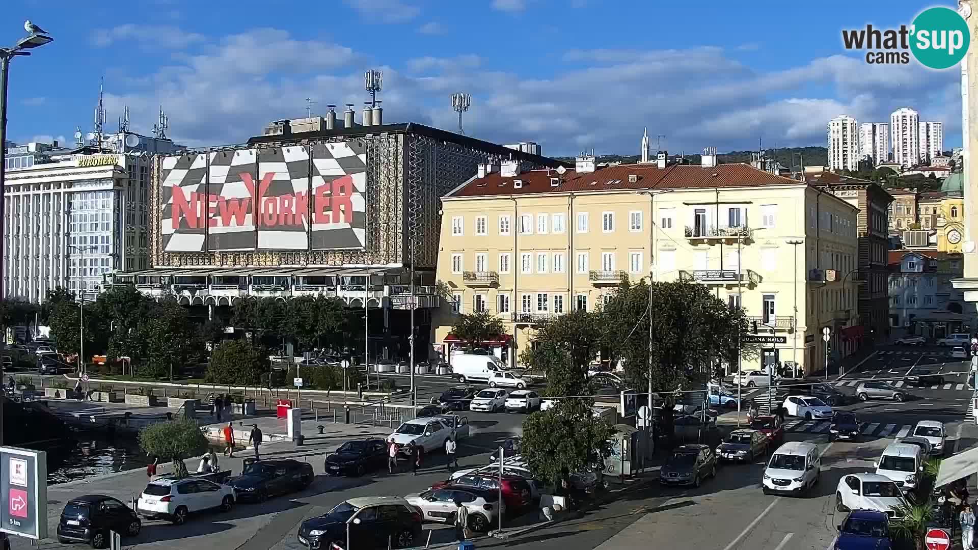 The Riva and Marina in Rijeka  – Live Webcam Croatia