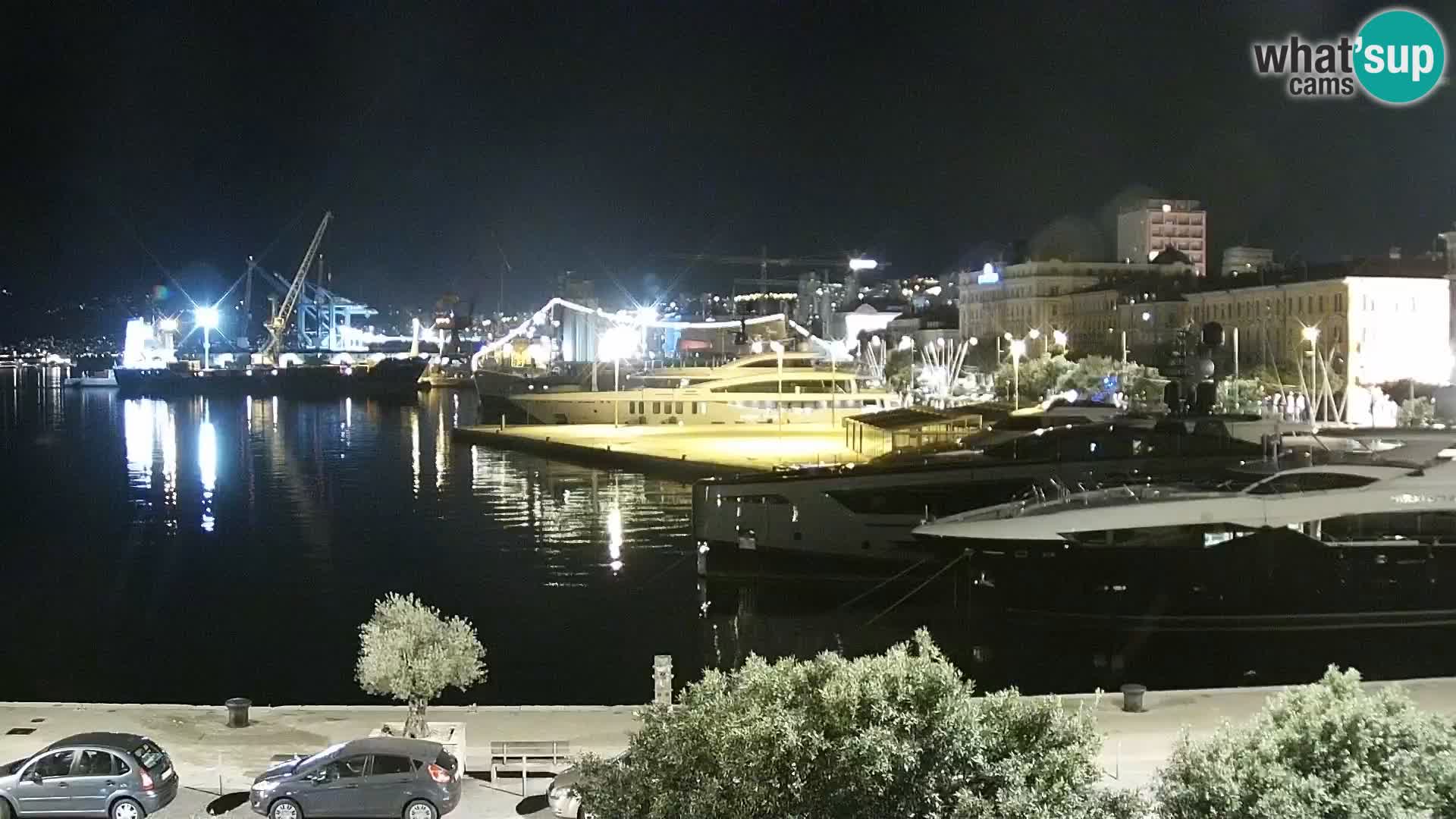 La Riva et Marina à Rijeka – Live Webcam Croatie