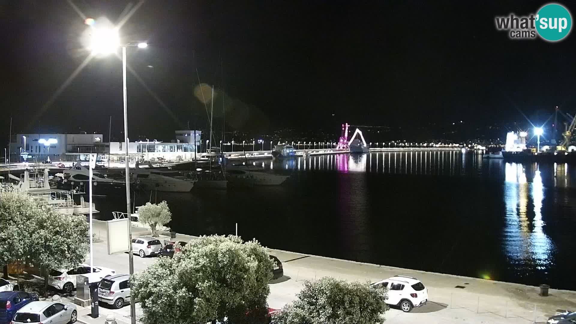 La Riva et Marina à Rijeka – Live Webcam Croatie
