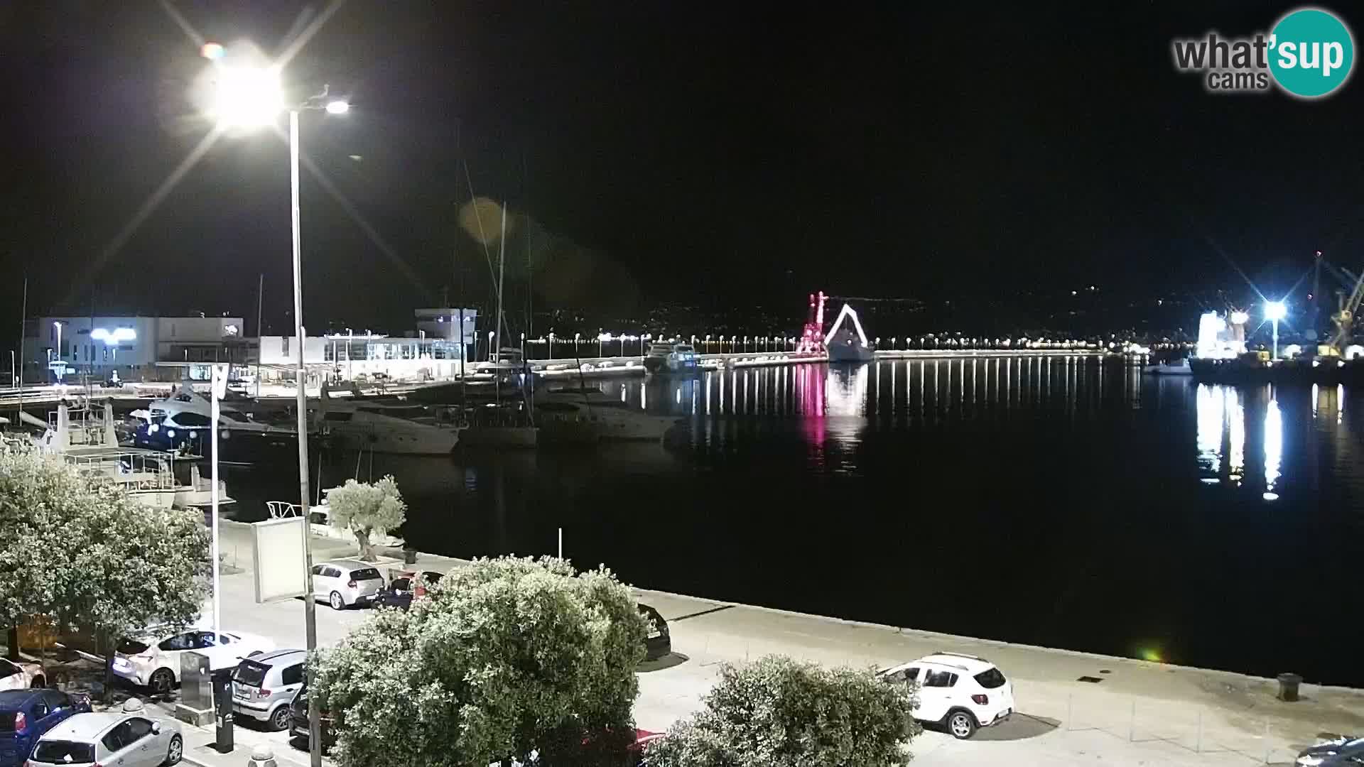 The Riva and Marina in Rijeka  – Live Webcam Croatia