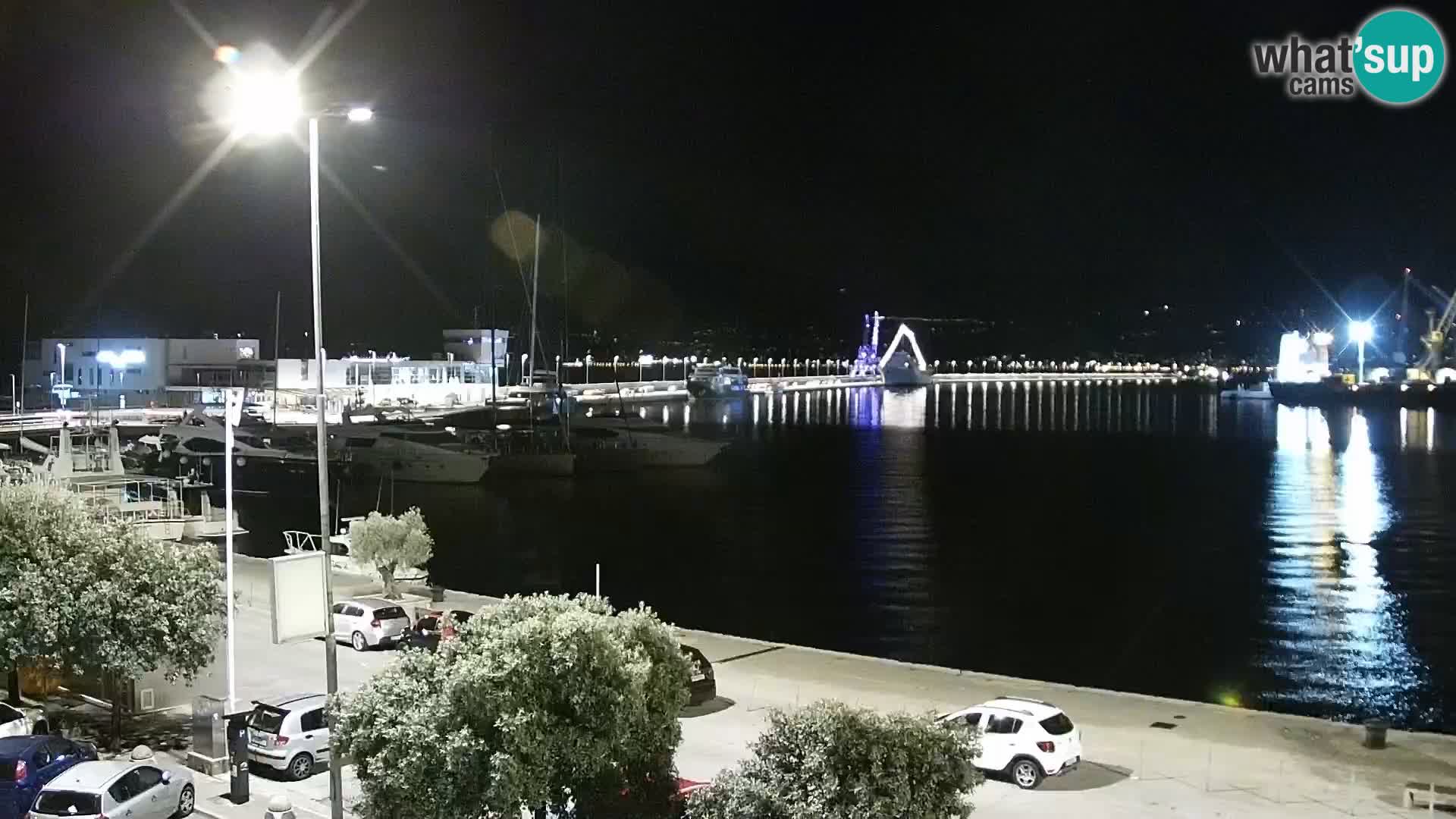 Die Riva und Marina in Rijeka – Live Webcam Kroatien