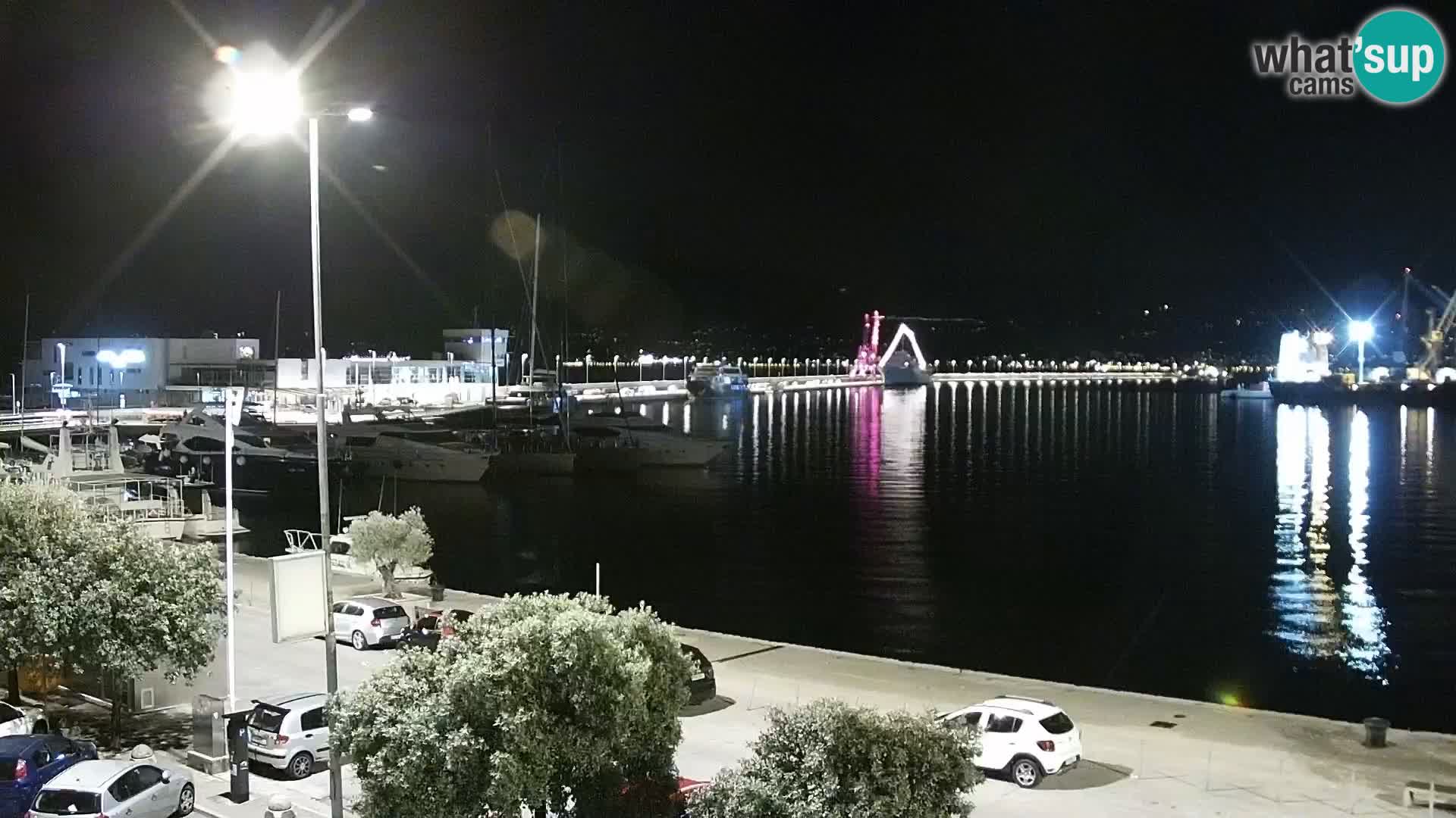 The Riva and Marina in Rijeka  – Live Webcam Croatia