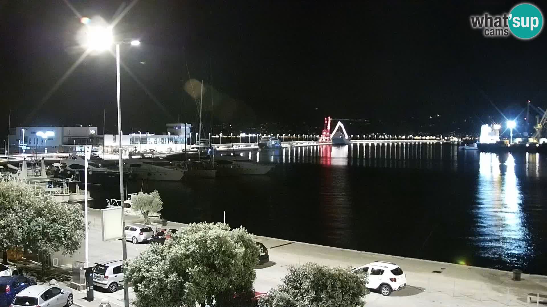 La Riva et Marina à Rijeka – Live Webcam Croatie