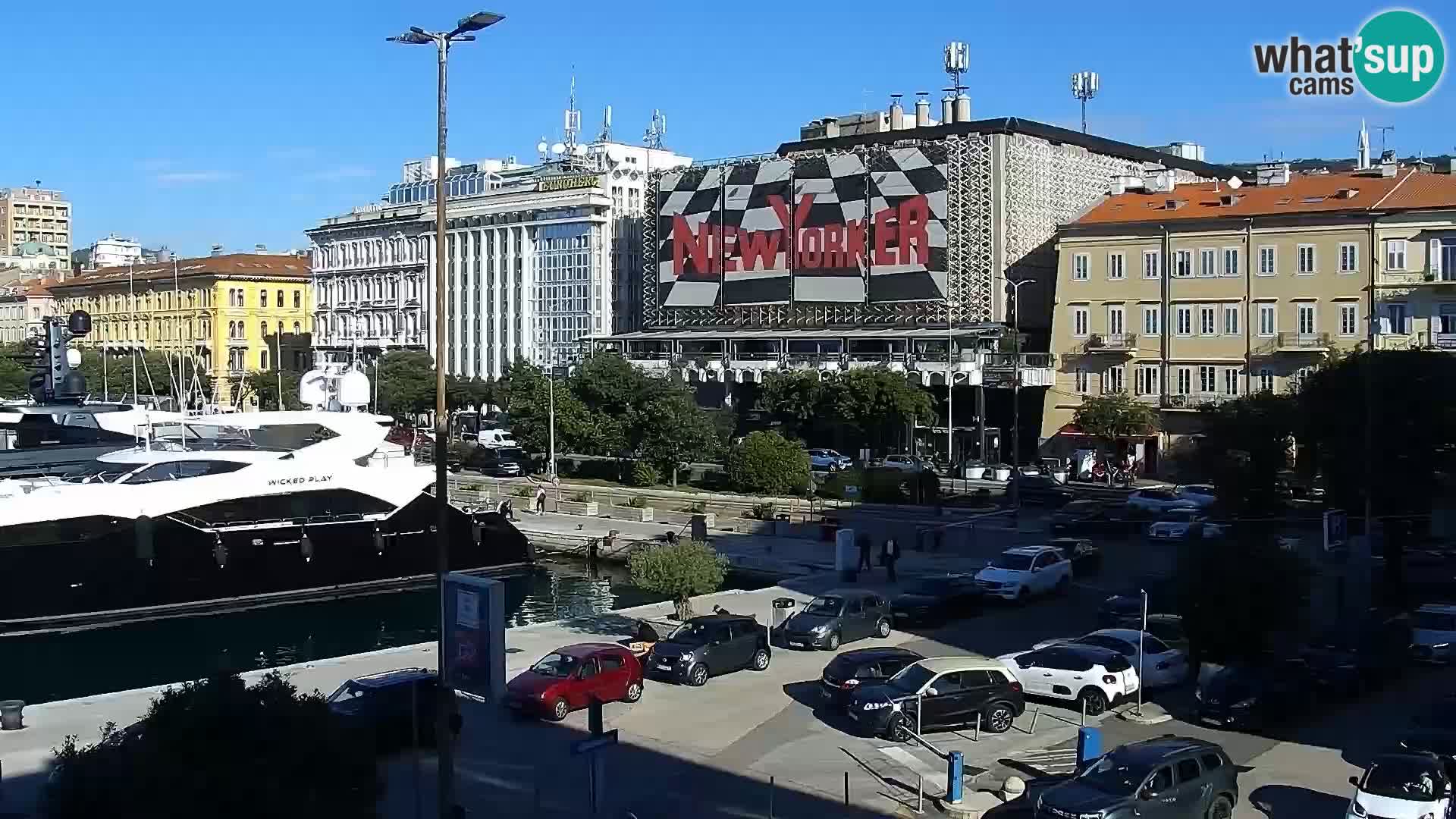 La Riva y Marina en Rijeka – Webcam en vivo Croacia