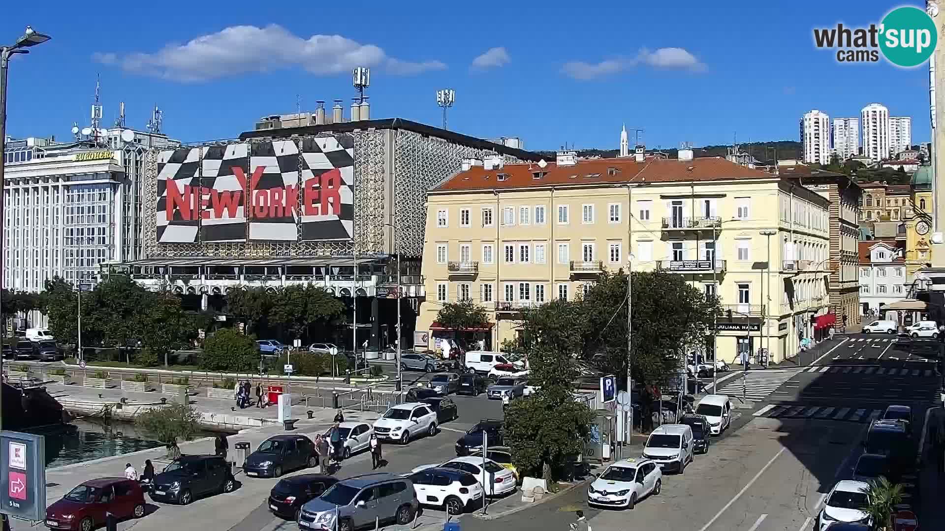 The Riva and Marina in Rijeka  – Live Webcam Croatia