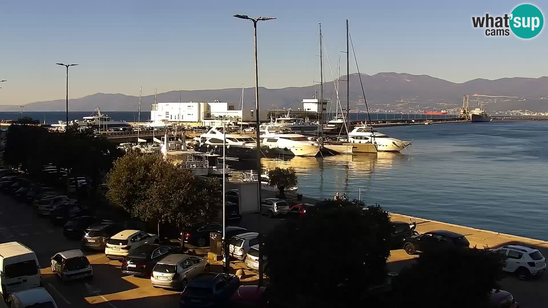 Die Riva und Marina in Rijeka – Live Webcam Kroatien