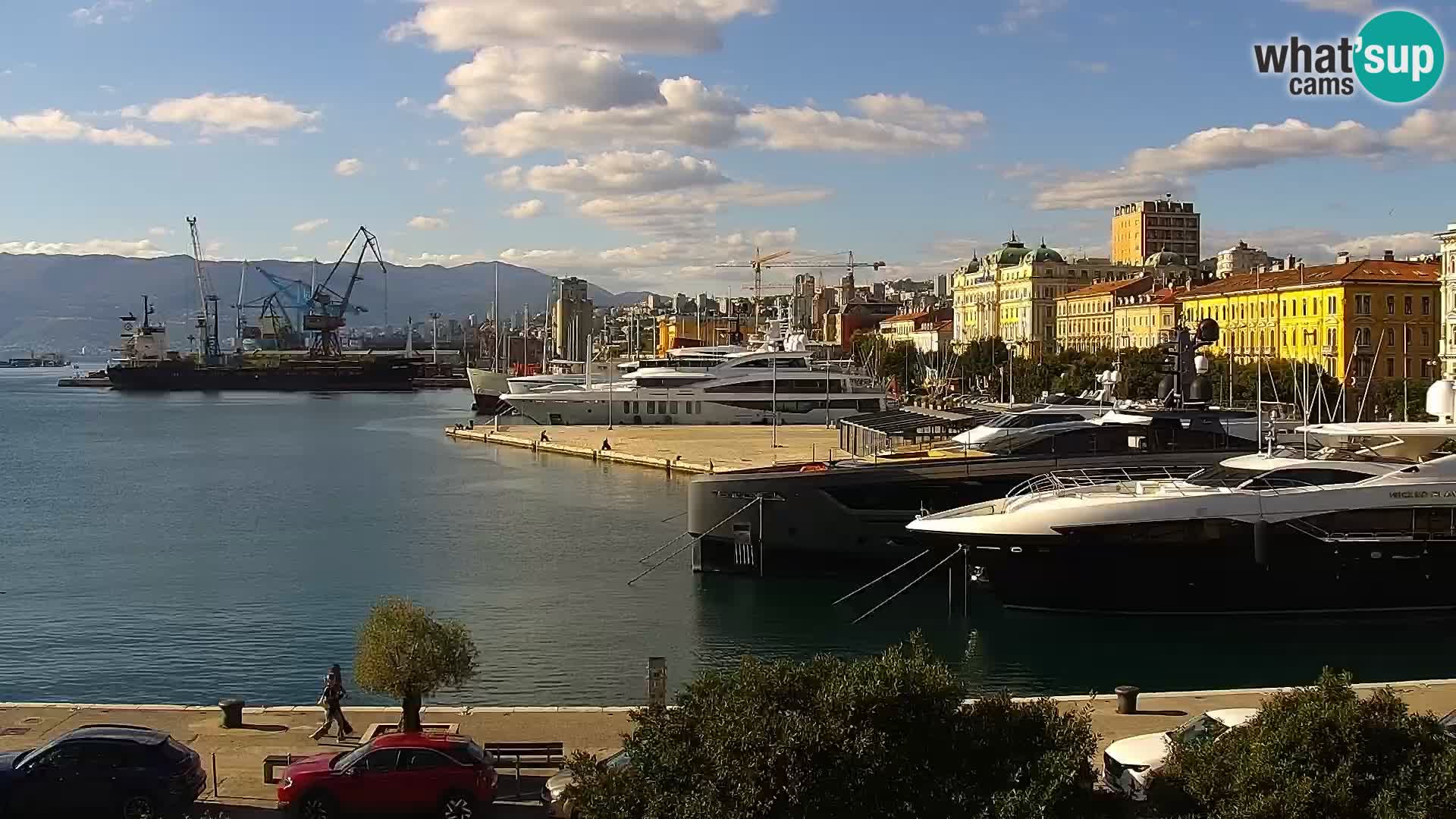 Riva i Marina u Rijeci – Web kamera uživo u Hrvatskoj
