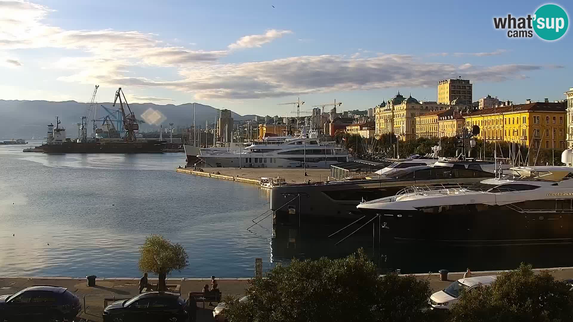 La Riva e la Marina a Rijeka (Fiume) – Live Webcam Croazia