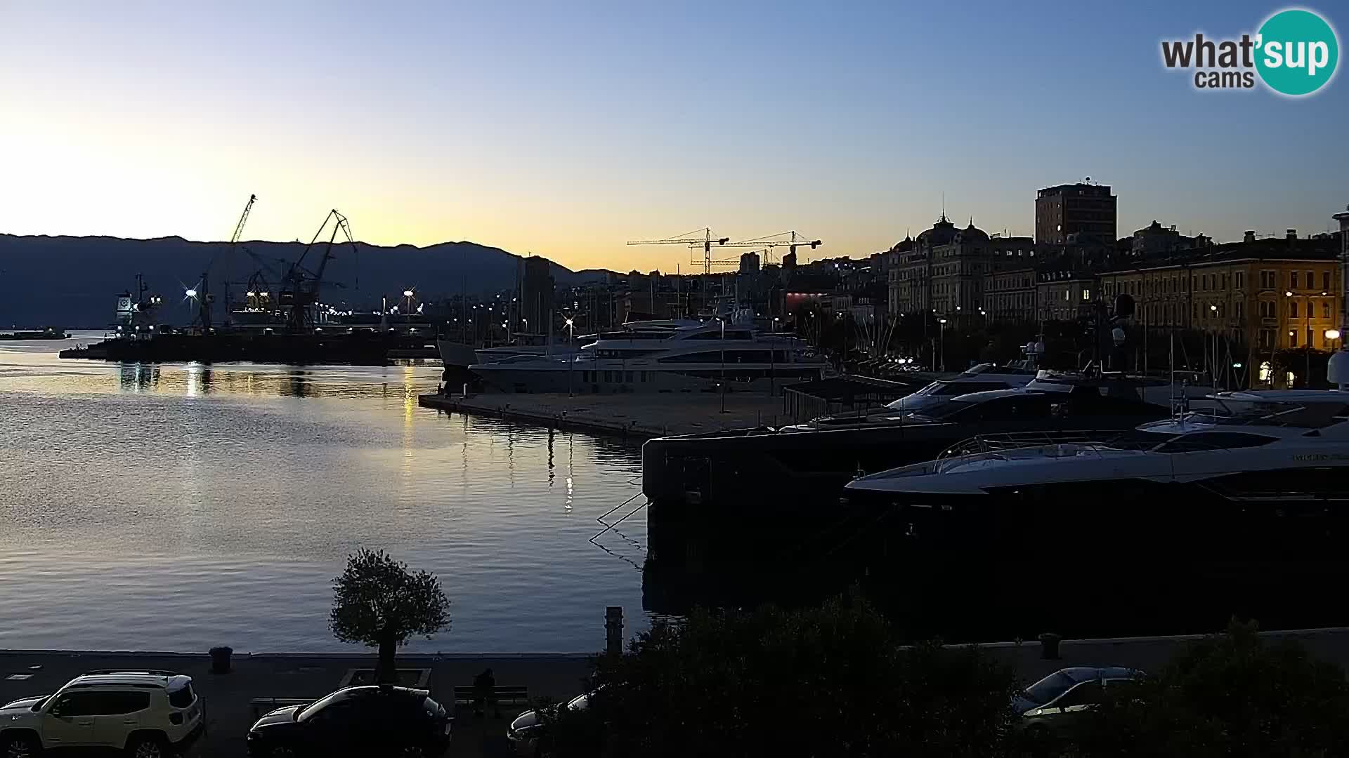 La Riva e la Marina a Rijeka (Fiume) – Live Webcam Croazia