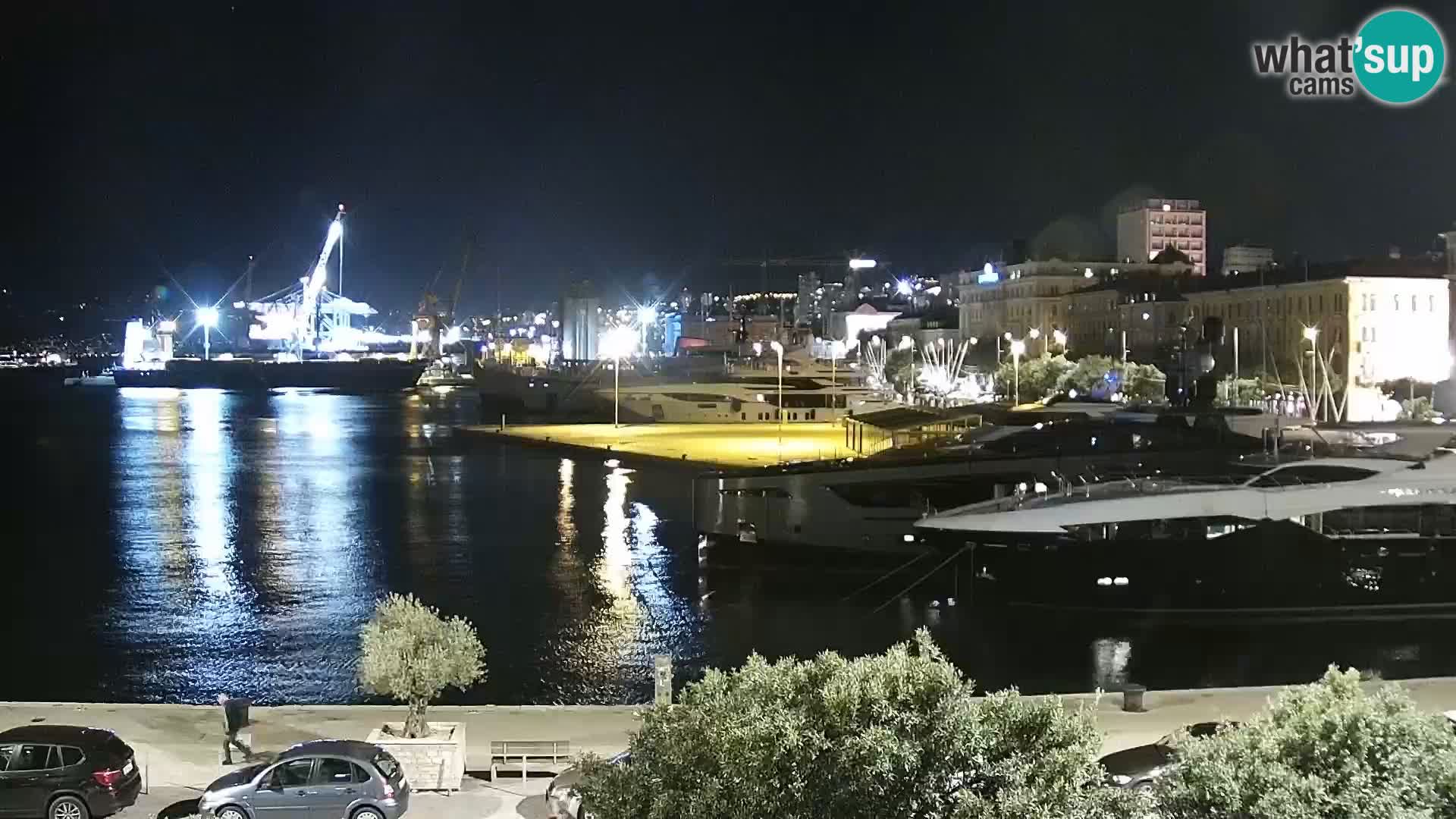 Riva i Marina u Rijeci – Web kamera uživo u Hrvatskoj