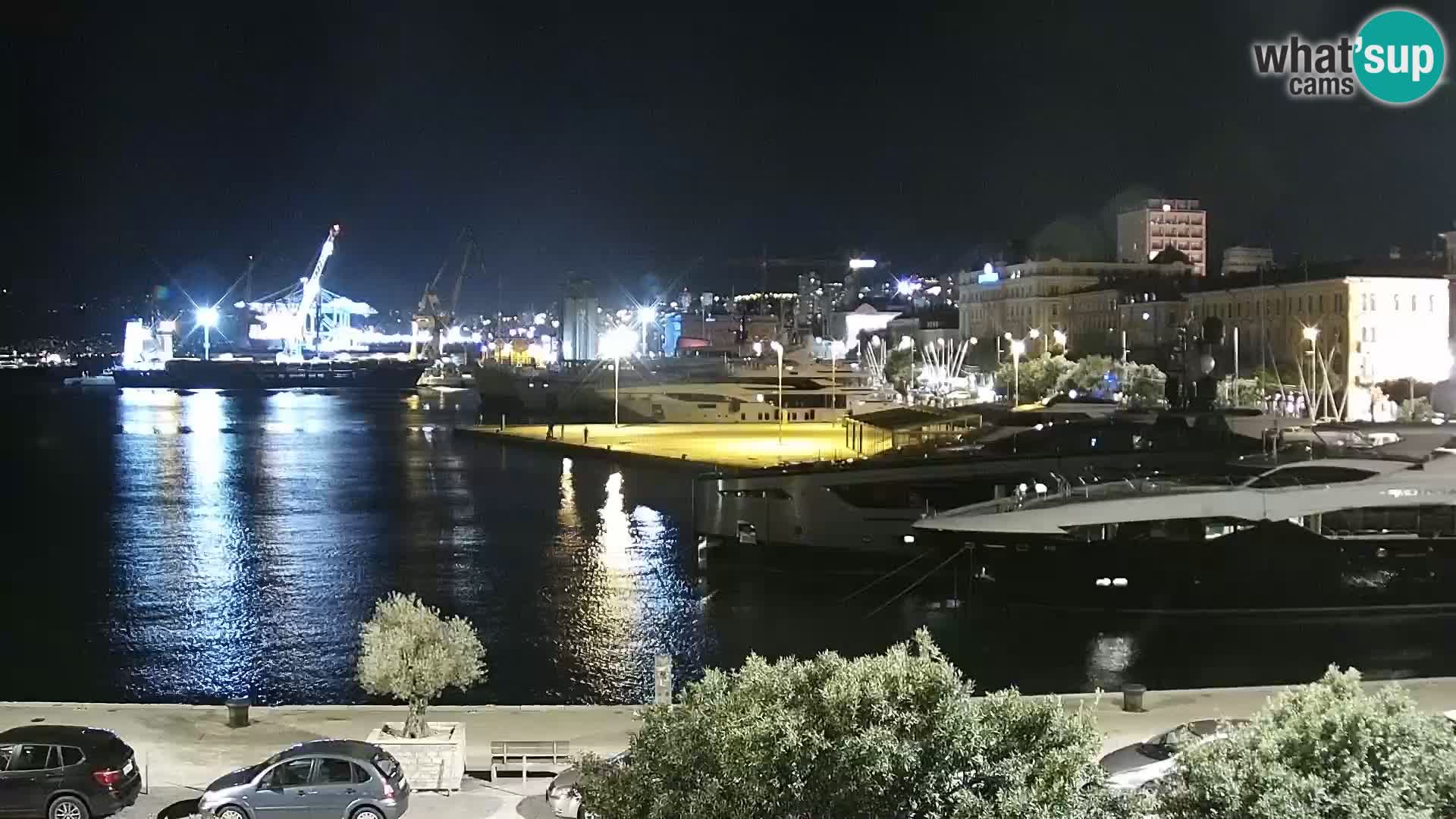 La Riva e la Marina a Rijeka (Fiume) – Live Webcam Croazia
