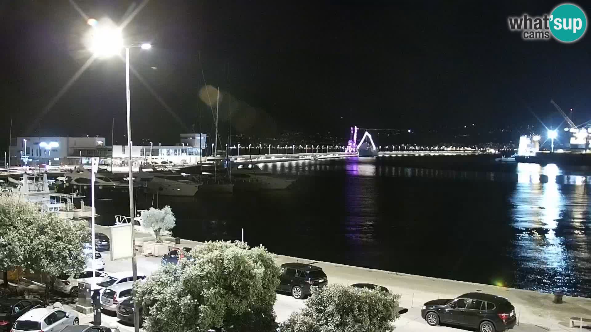 La Riva et Marina à Rijeka – Live Webcam Croatie