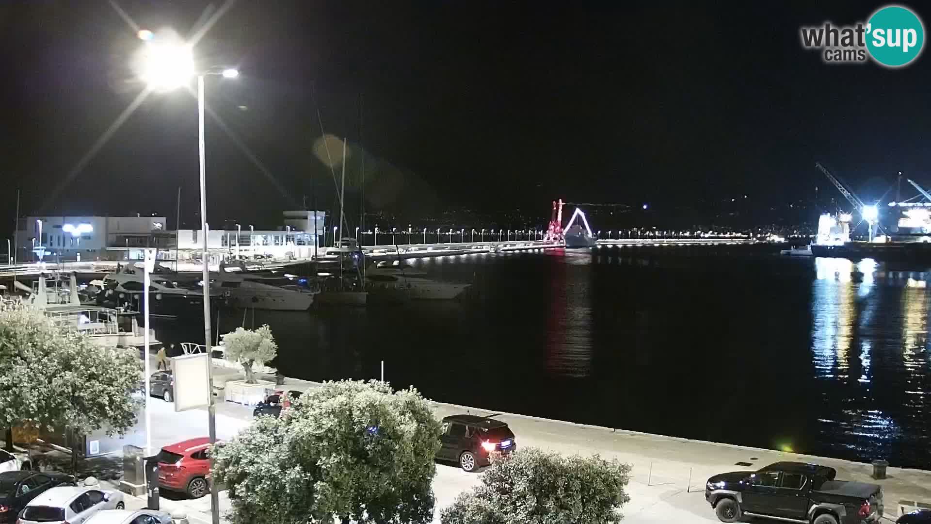 Die Riva und Marina in Rijeka – Live Webcam Kroatien