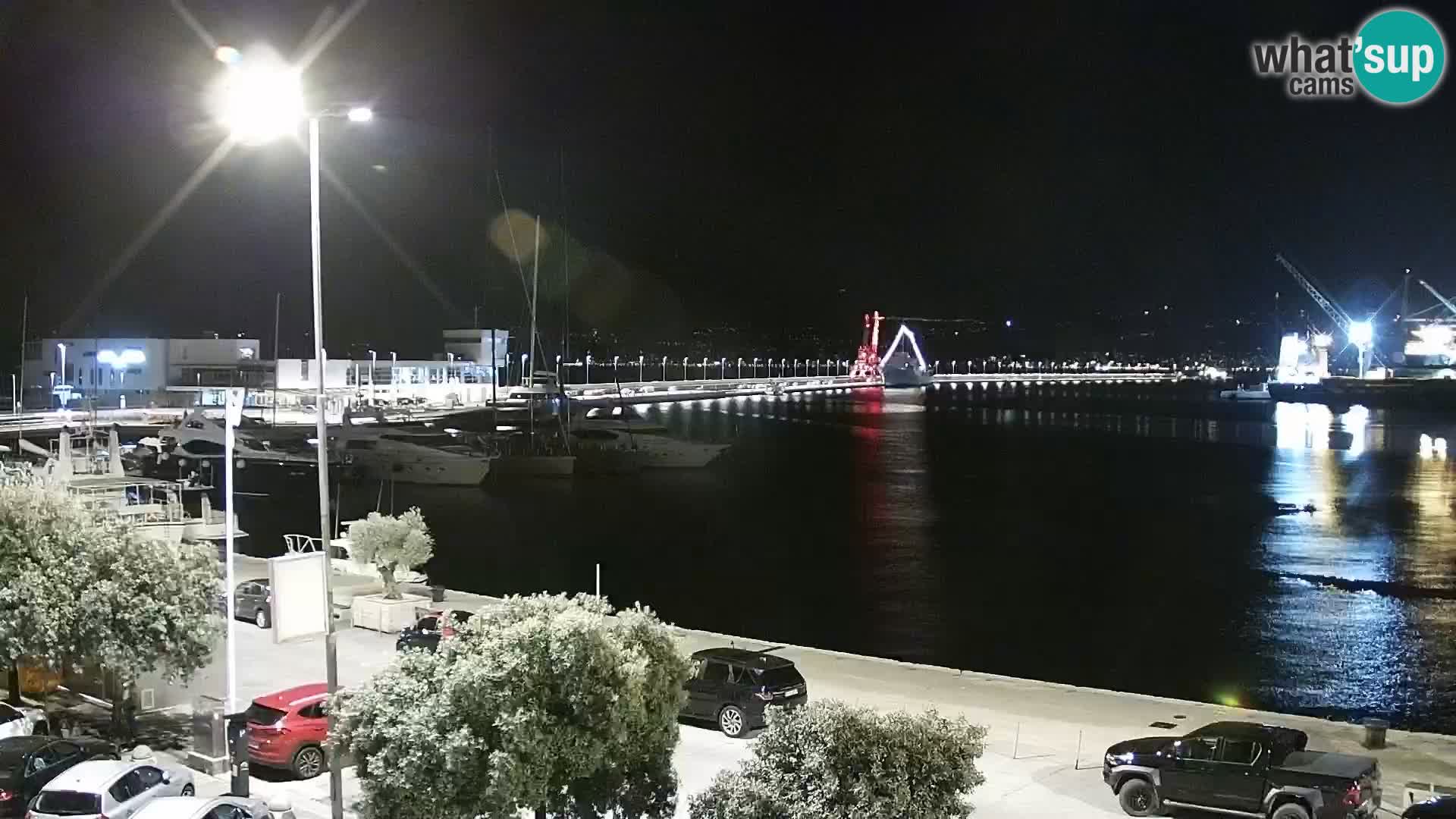 La Riva y Marina en Rijeka – Webcam en vivo Croacia