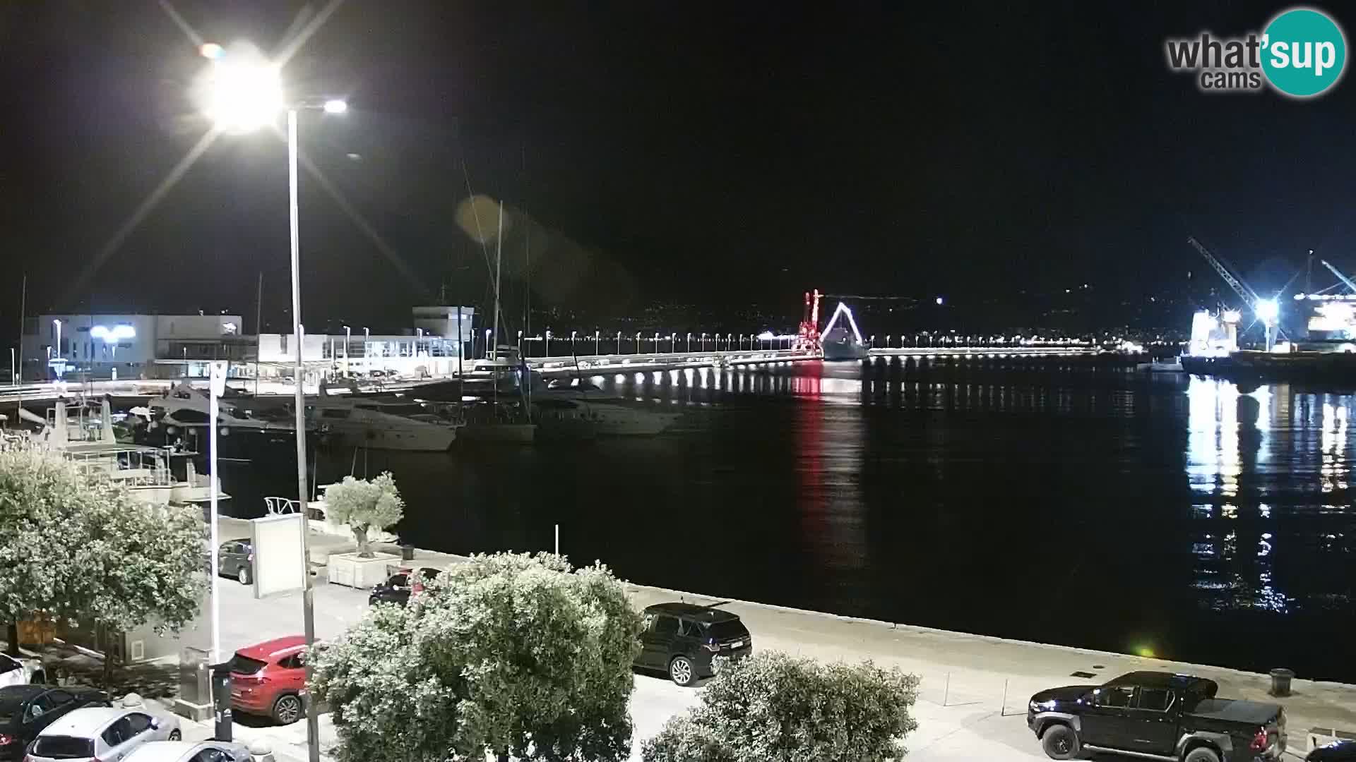The Riva and Marina in Rijeka  – Live Webcam Croatia