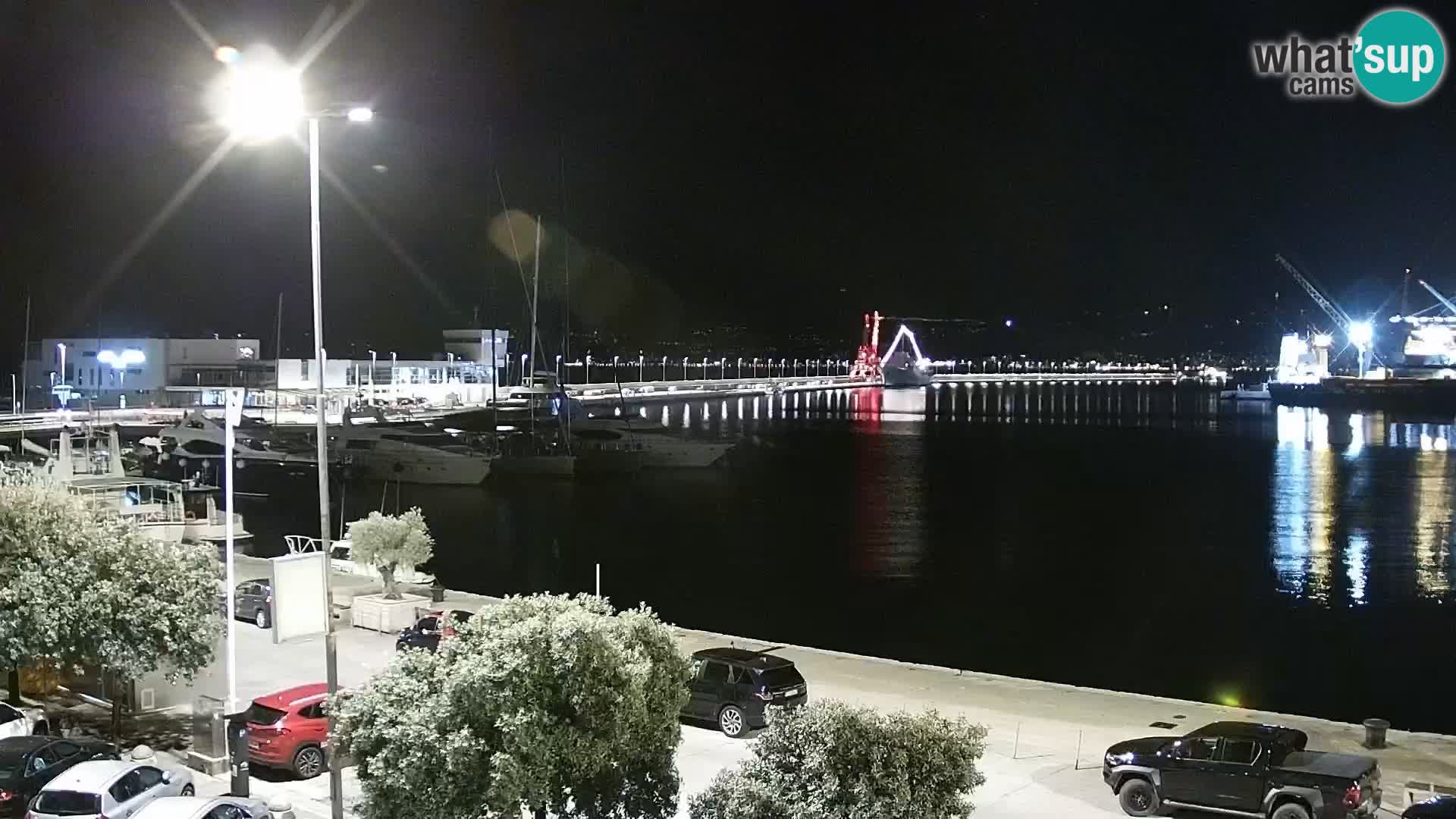 La Riva y Marina en Rijeka – Webcam en vivo Croacia