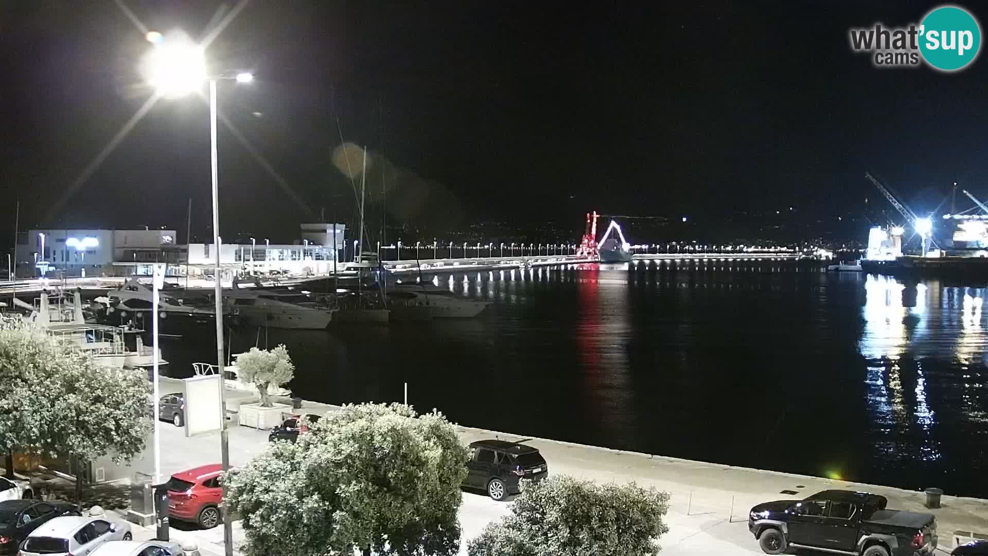 La Riva e la Marina a Rijeka (Fiume) – Live Webcam Croazia