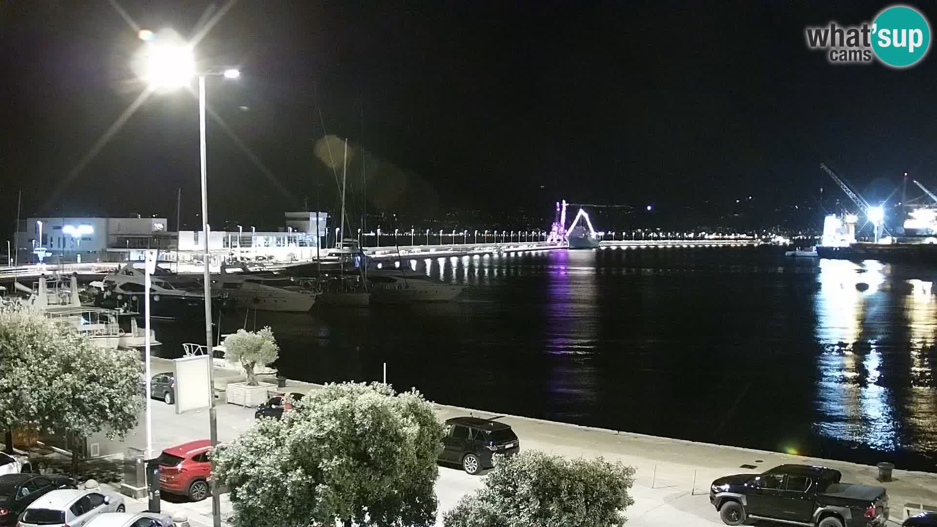 Die Riva und Marina in Rijeka – Live Webcam Kroatien