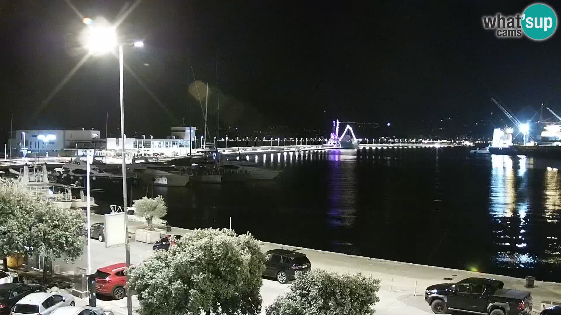 Die Riva und Marina in Rijeka – Live Webcam Kroatien