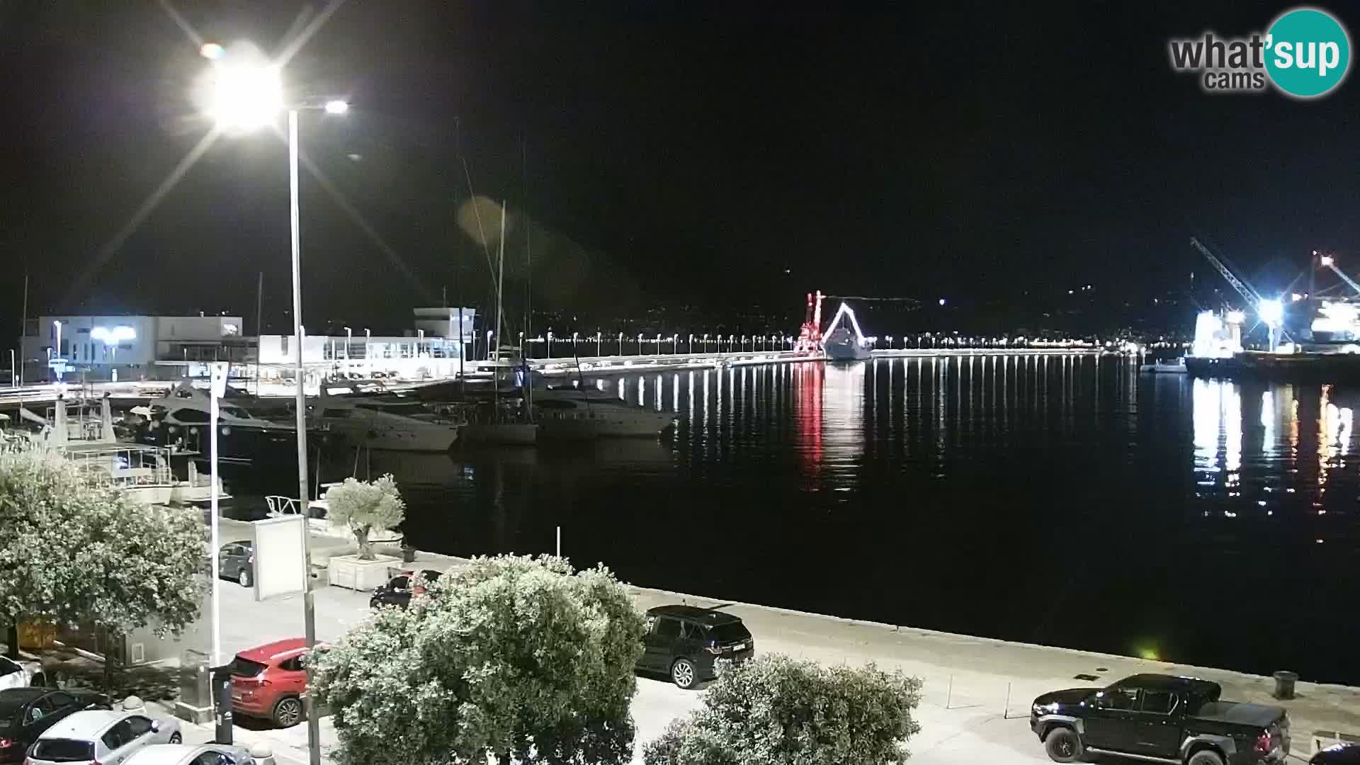 Die Riva und Marina in Rijeka – Live Webcam Kroatien