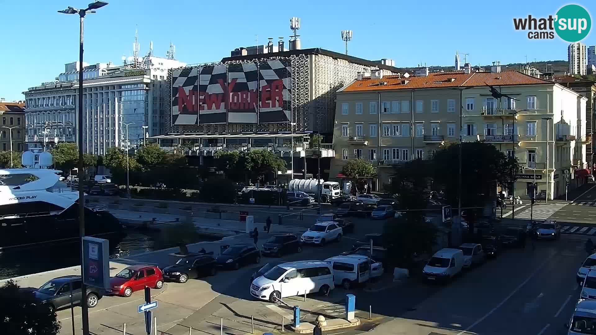 La Riva et Marina à Rijeka – Live Webcam Croatie