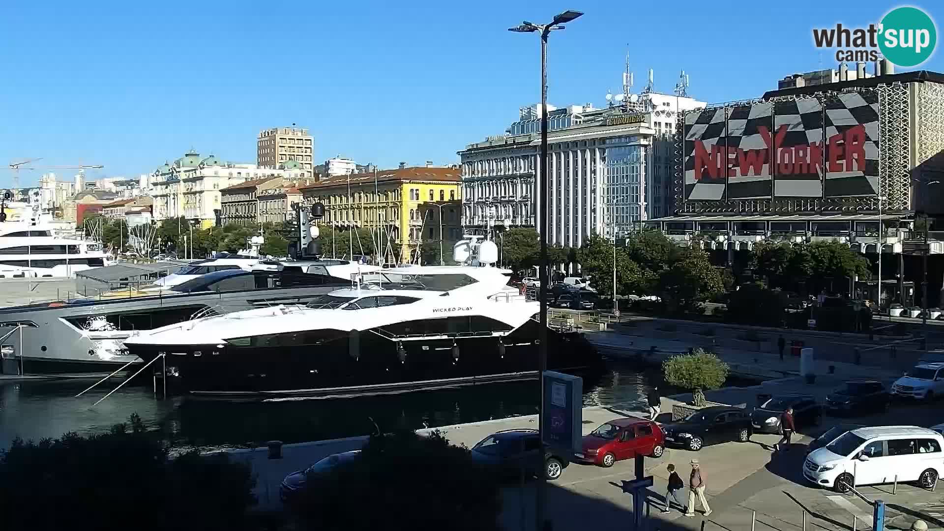 Riva i Marina u Rijeci – Web kamera uživo u Hrvatskoj