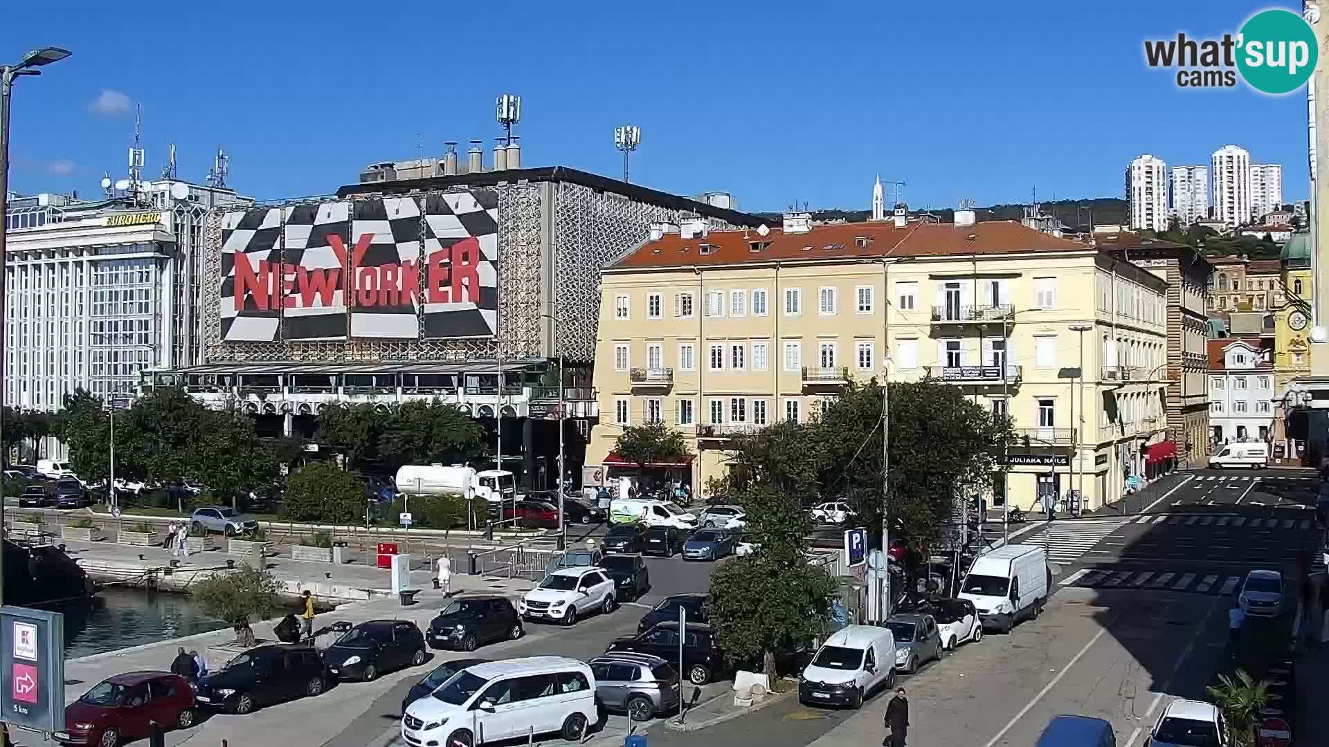 Riva in Marina v Reki – Spletna kamera v živo Hrvaška