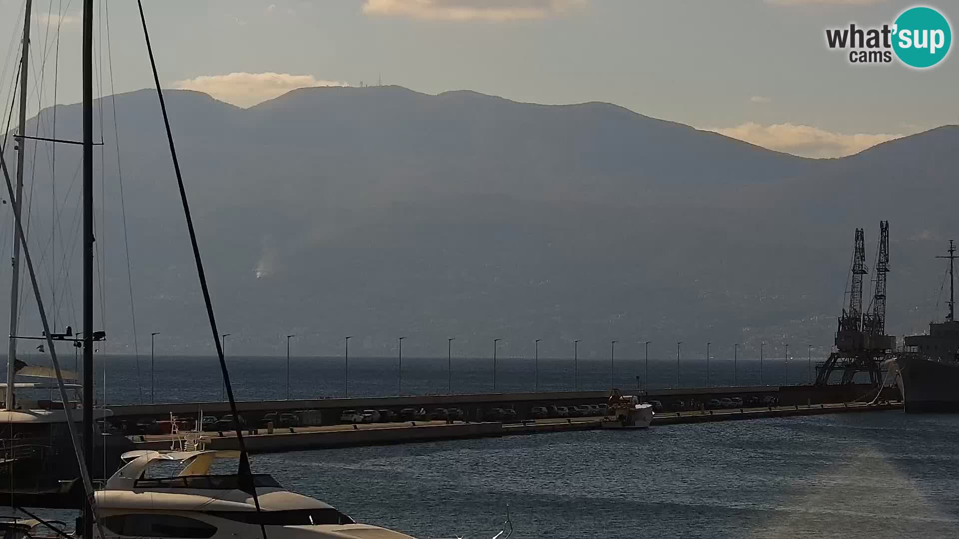 The Riva and Marina in Rijeka  – Live Webcam Croatia
