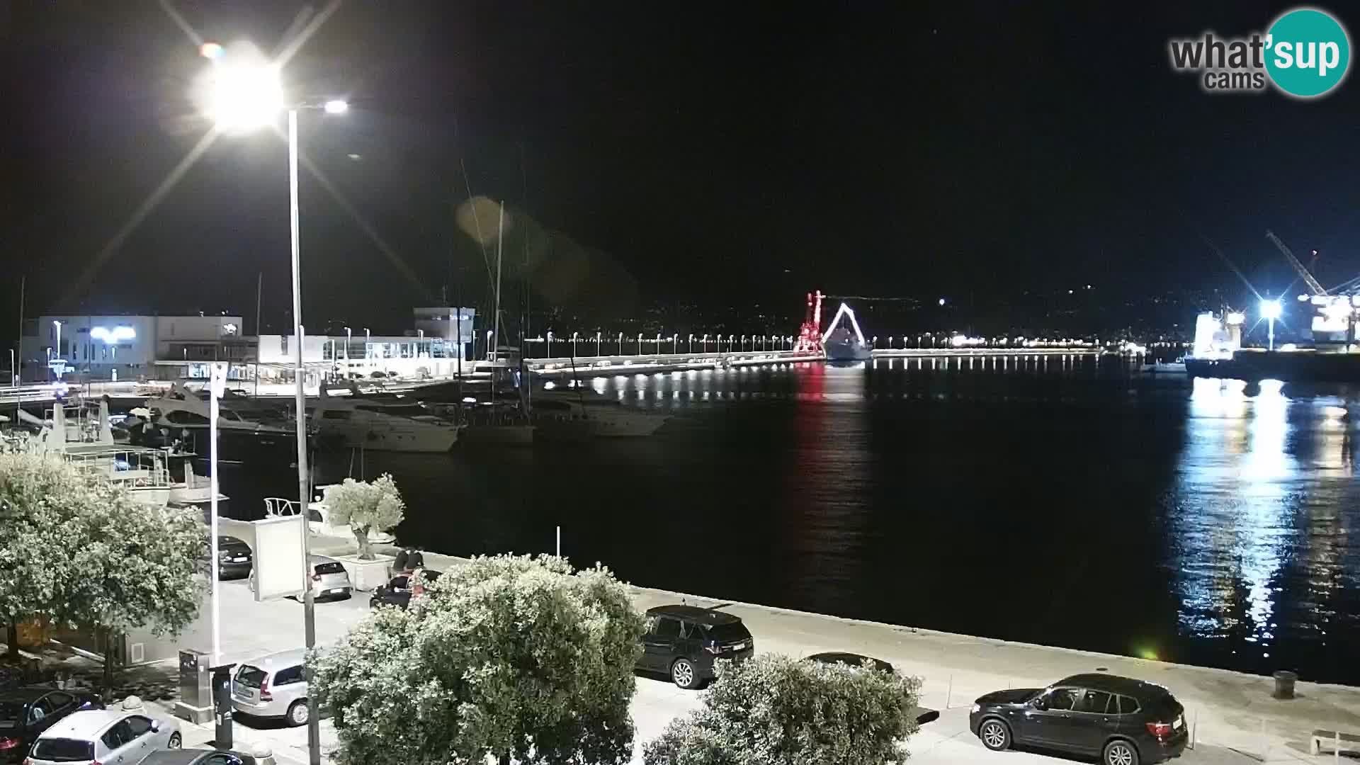 Riva i Marina u Rijeci – Web kamera uživo u Hrvatskoj