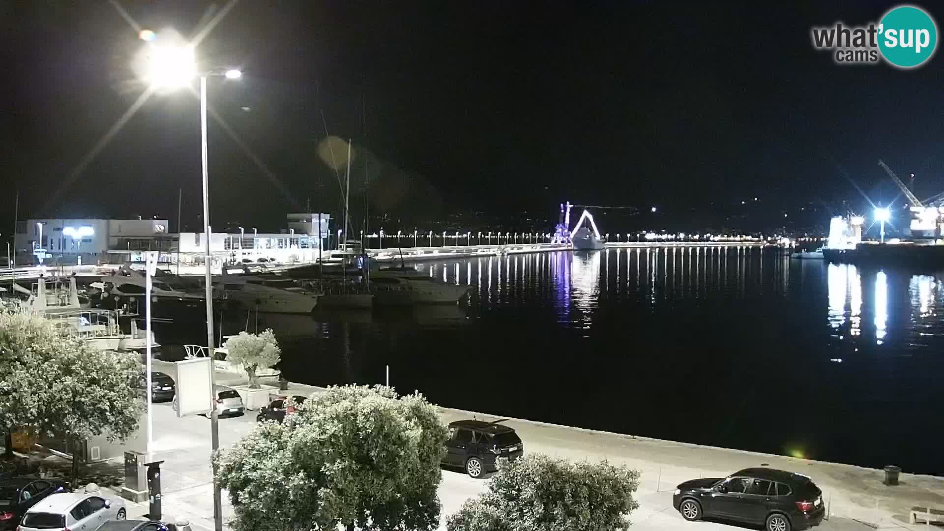Riva i Marina u Rijeci – Web kamera uživo u Hrvatskoj