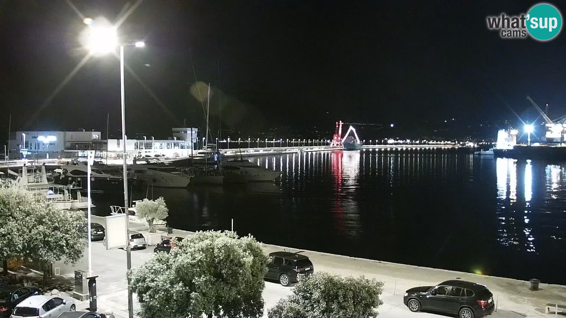 La Riva y Marina en Rijeka – Webcam en vivo Croacia