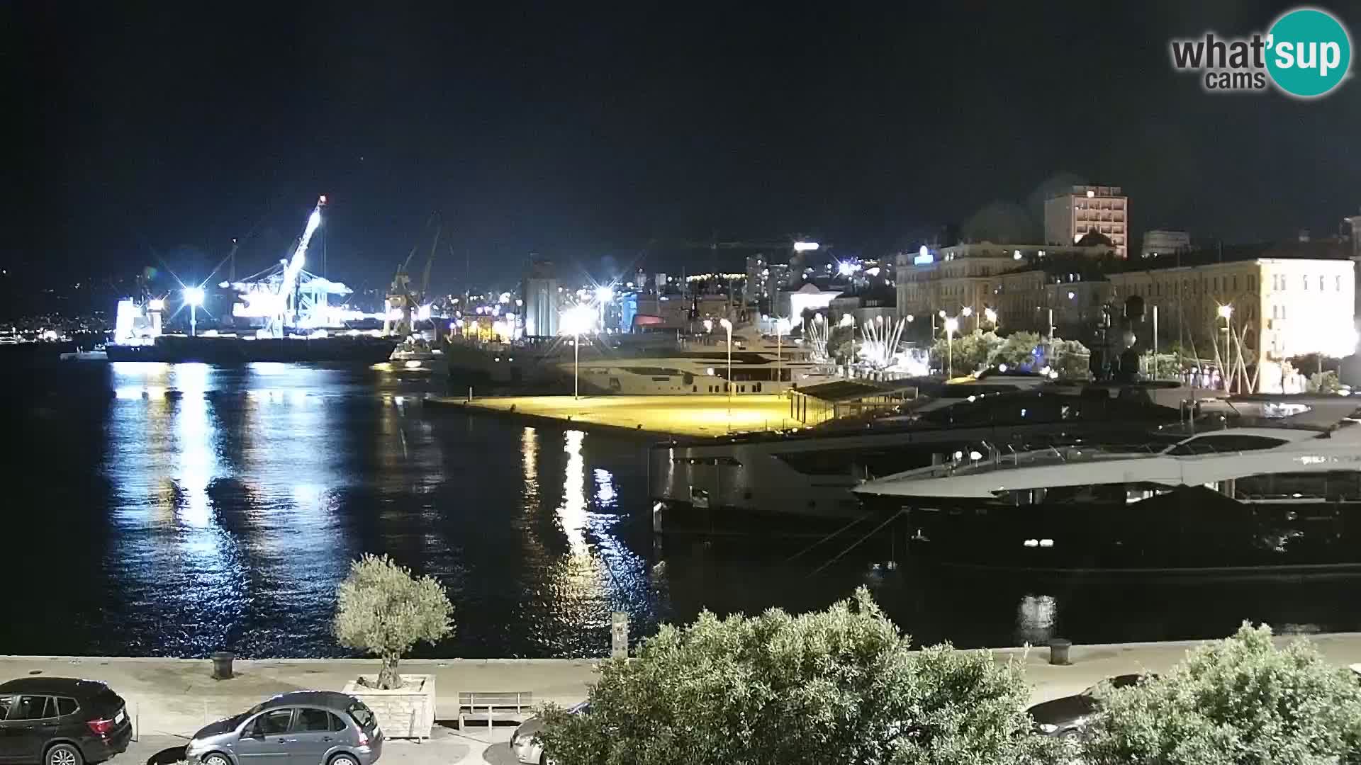 Riva i Marina u Rijeci – Web kamera uživo u Hrvatskoj