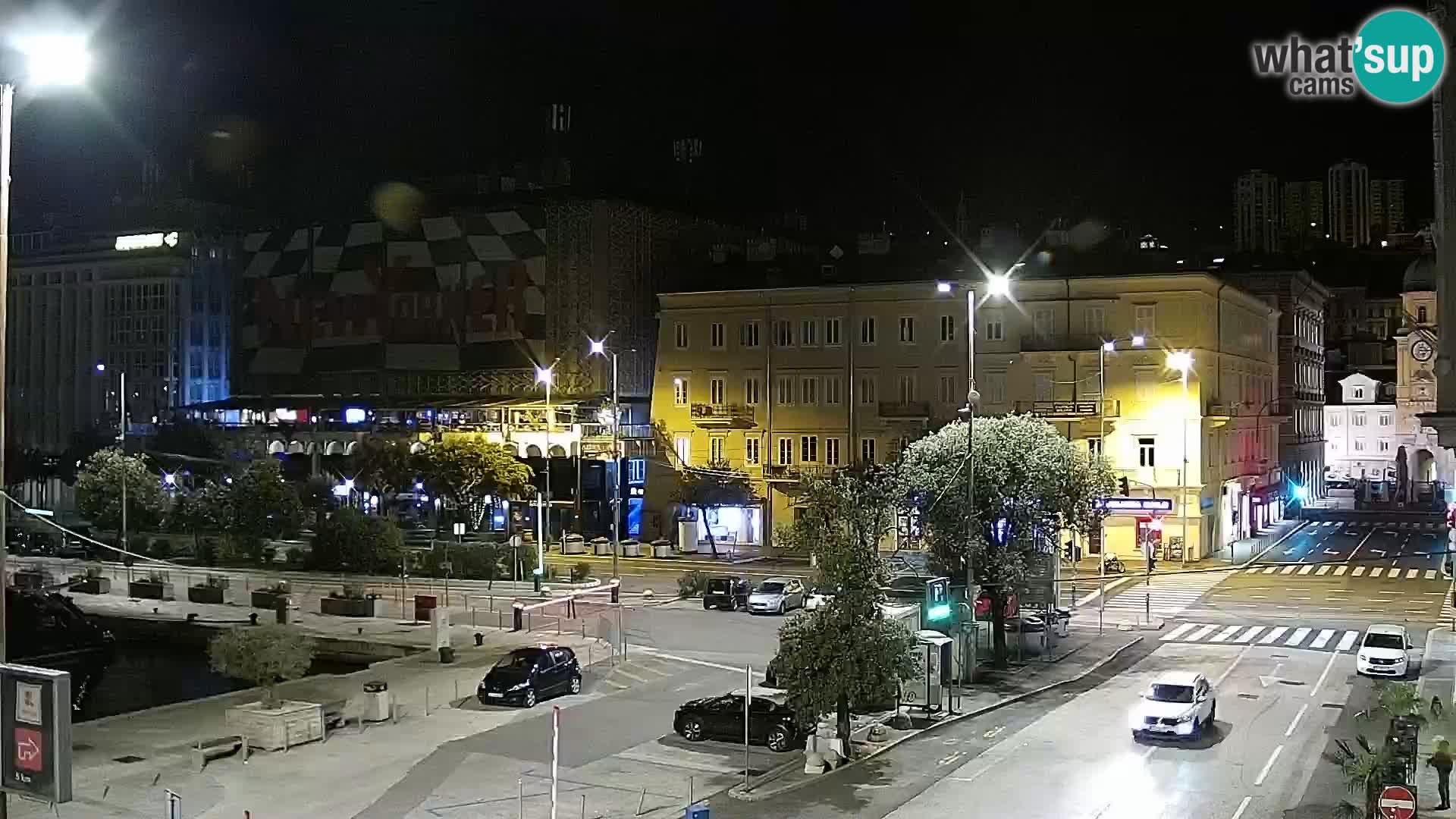 La Riva et Marina à Rijeka – Live Webcam Croatie