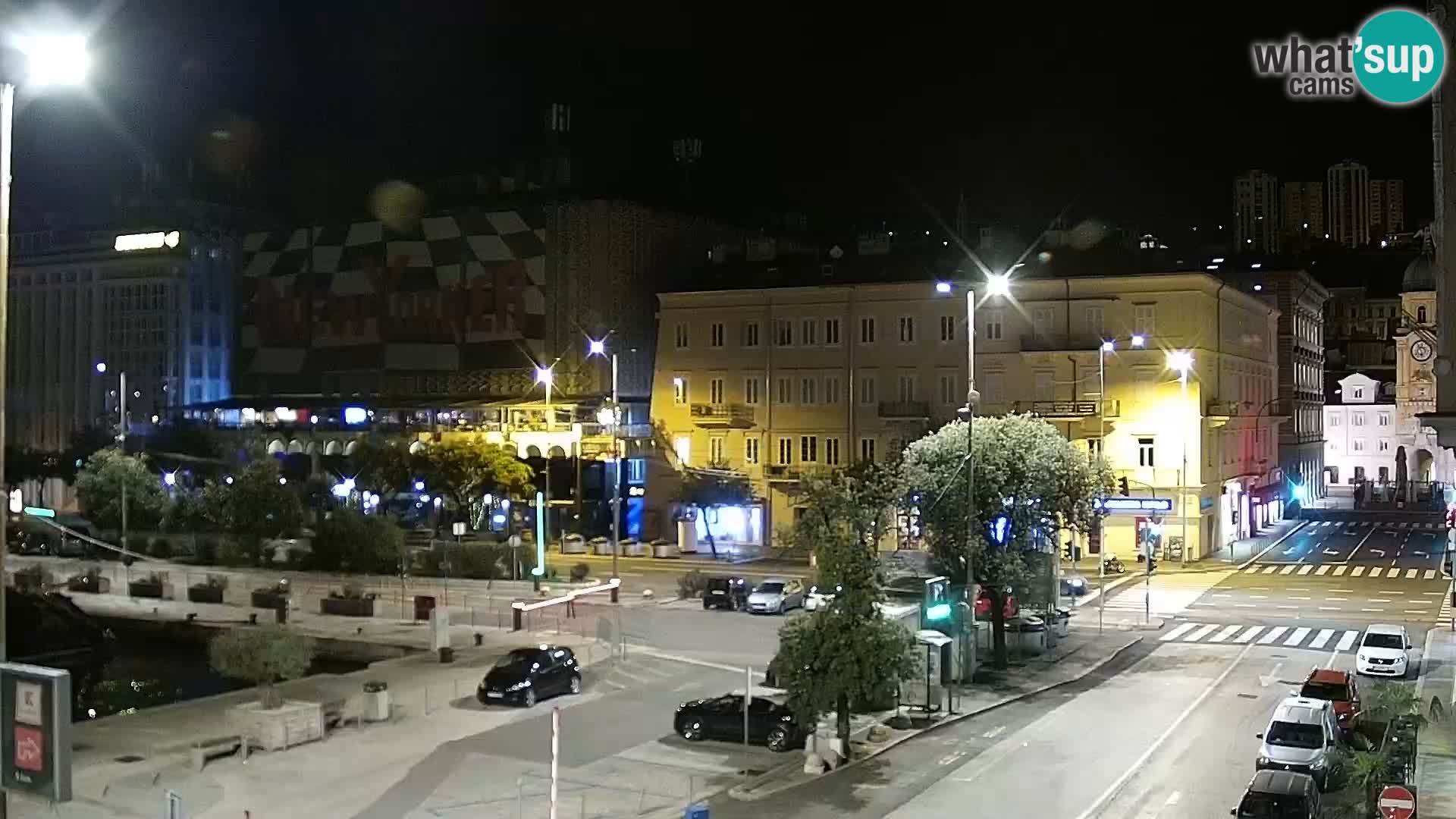 La Riva y Marina en Rijeka – Webcam en vivo Croacia