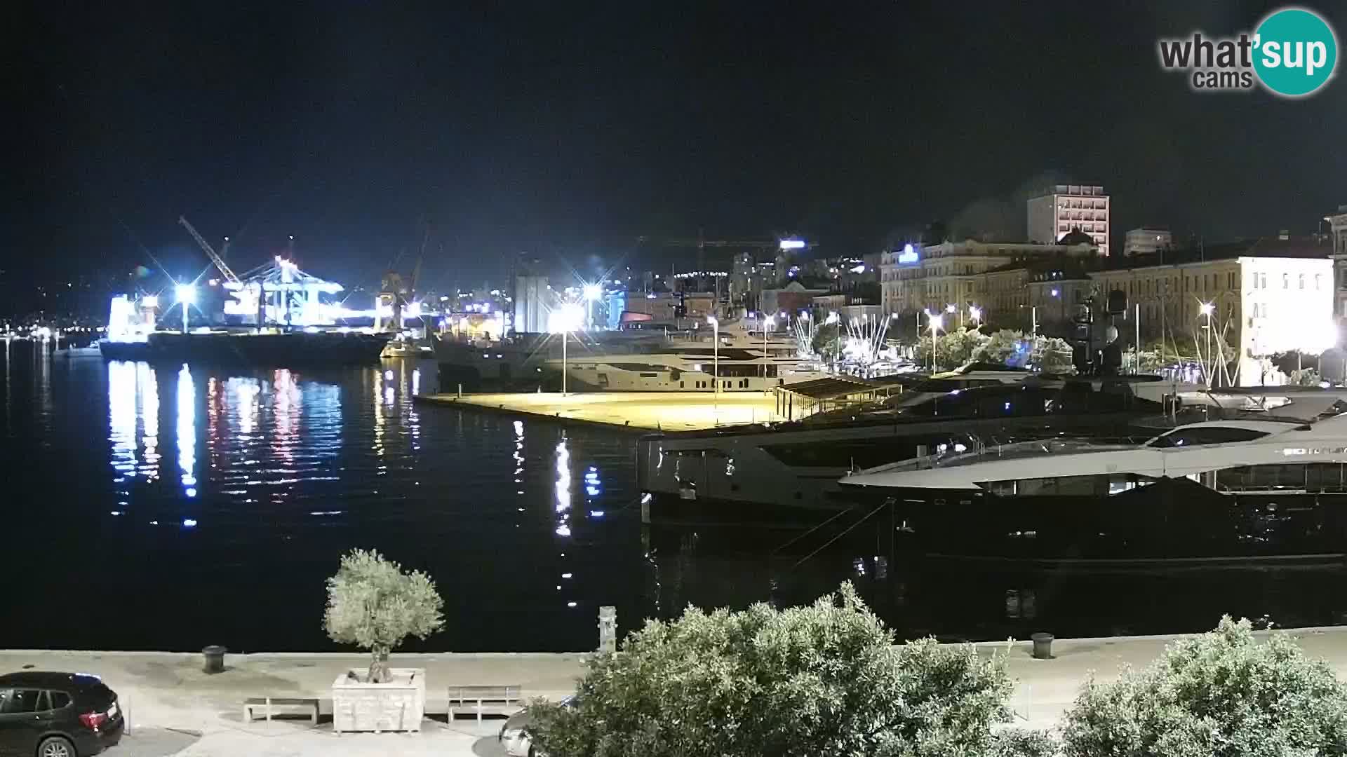 Die Riva und Marina in Rijeka – Live Webcam Kroatien