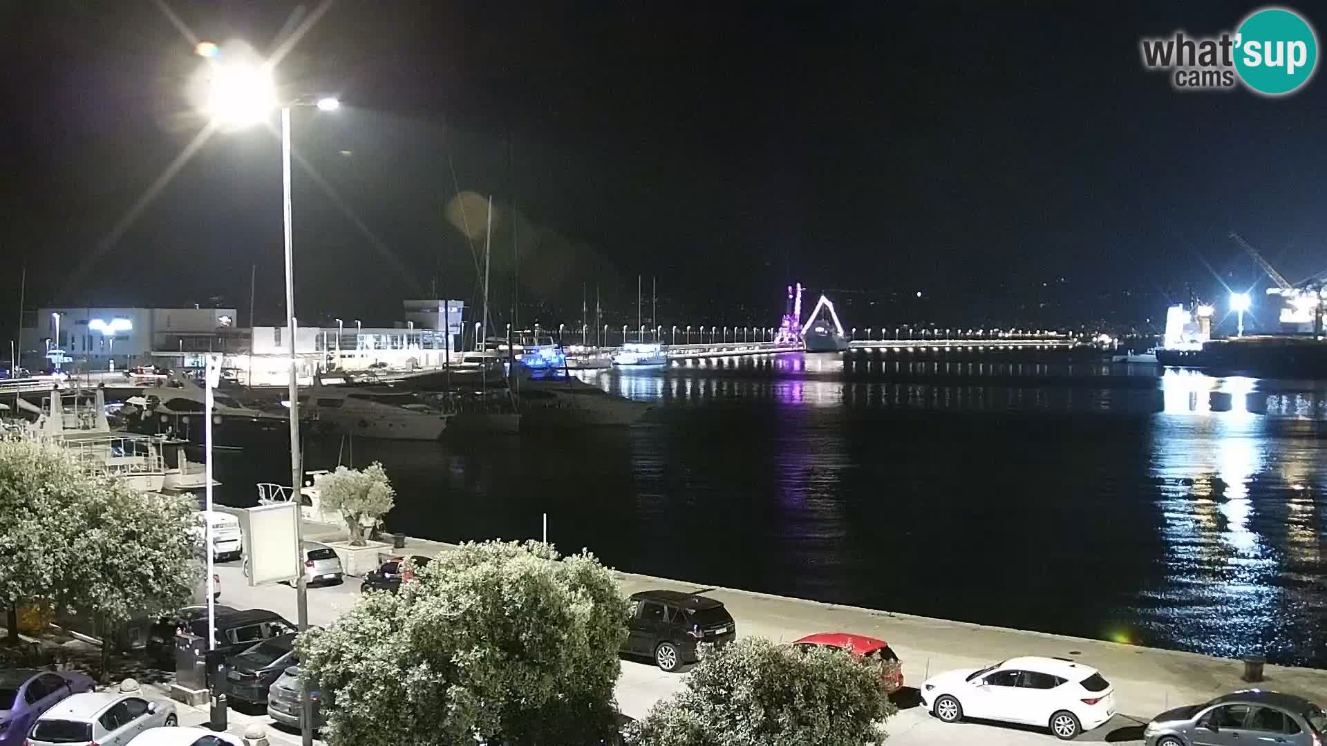 La Riva e la Marina a Rijeka (Fiume) – Live Webcam Croazia