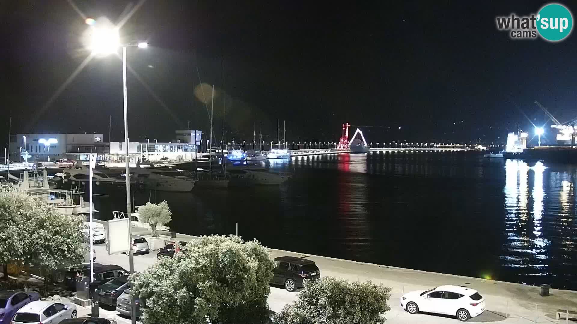 La Riva et Marina à Rijeka – Live Webcam Croatie