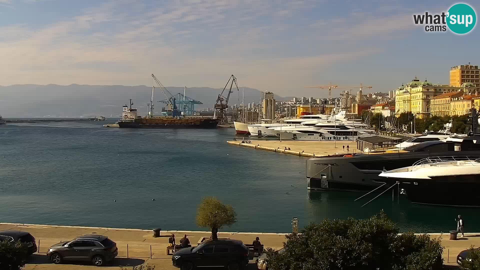 La Riva e la Marina a Rijeka (Fiume) – Live Webcam Croazia