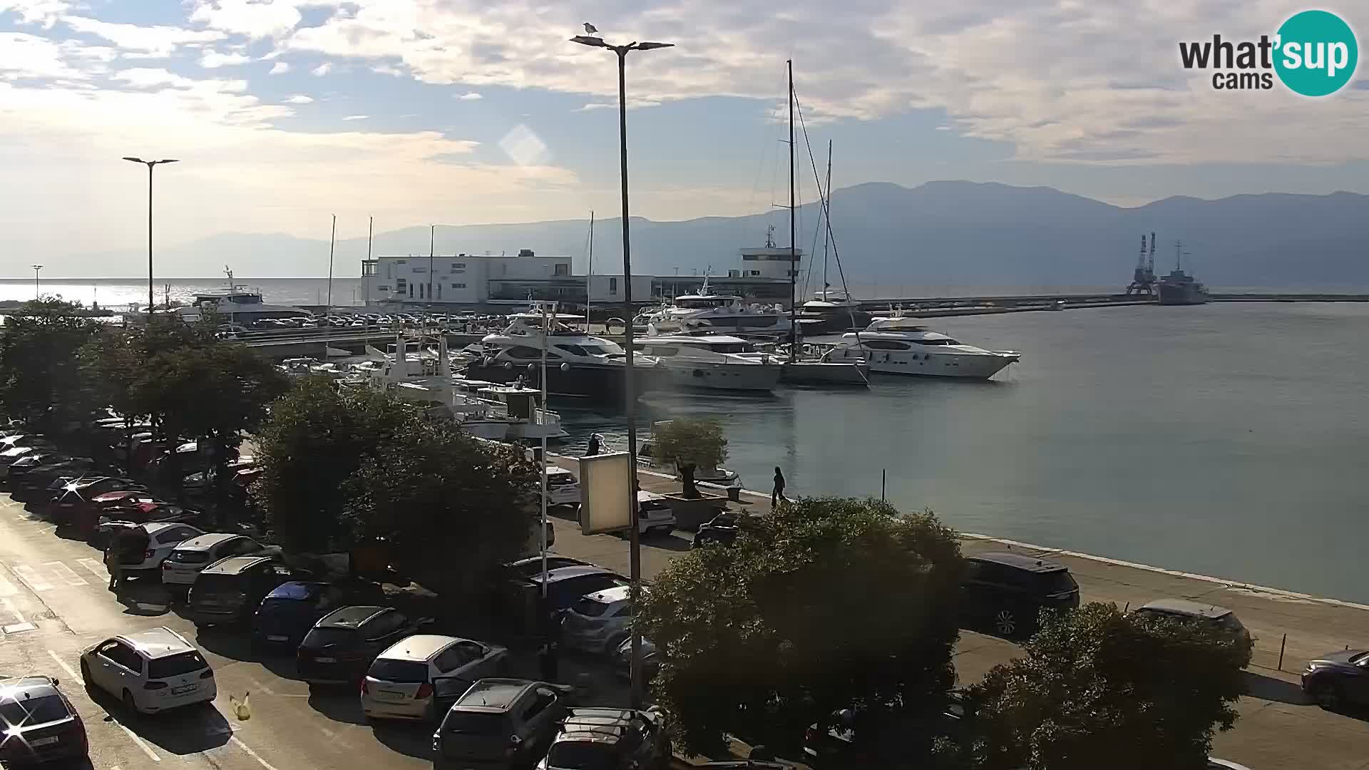 Die Riva und Marina in Rijeka – Live Webcam Kroatien