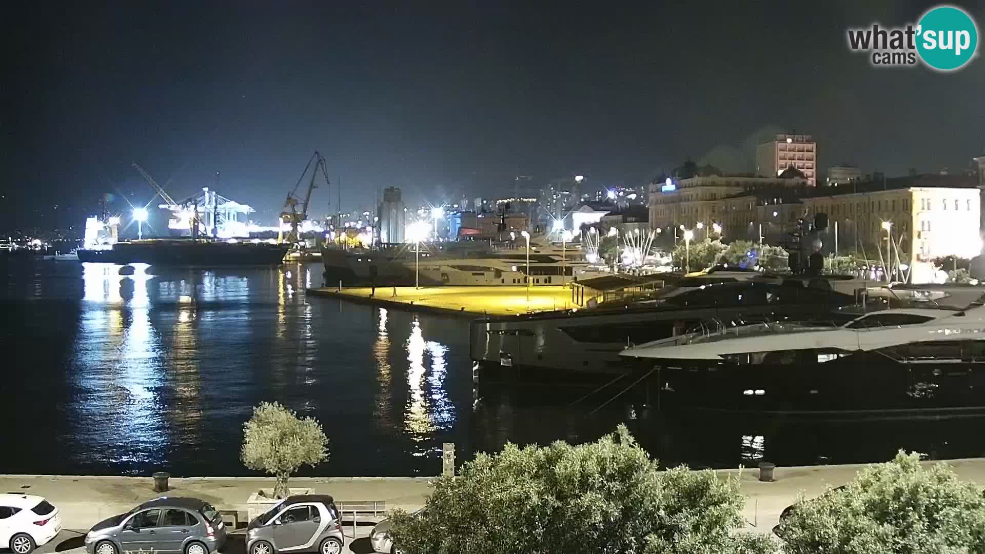 Die Riva und Marina in Rijeka – Live Webcam Kroatien