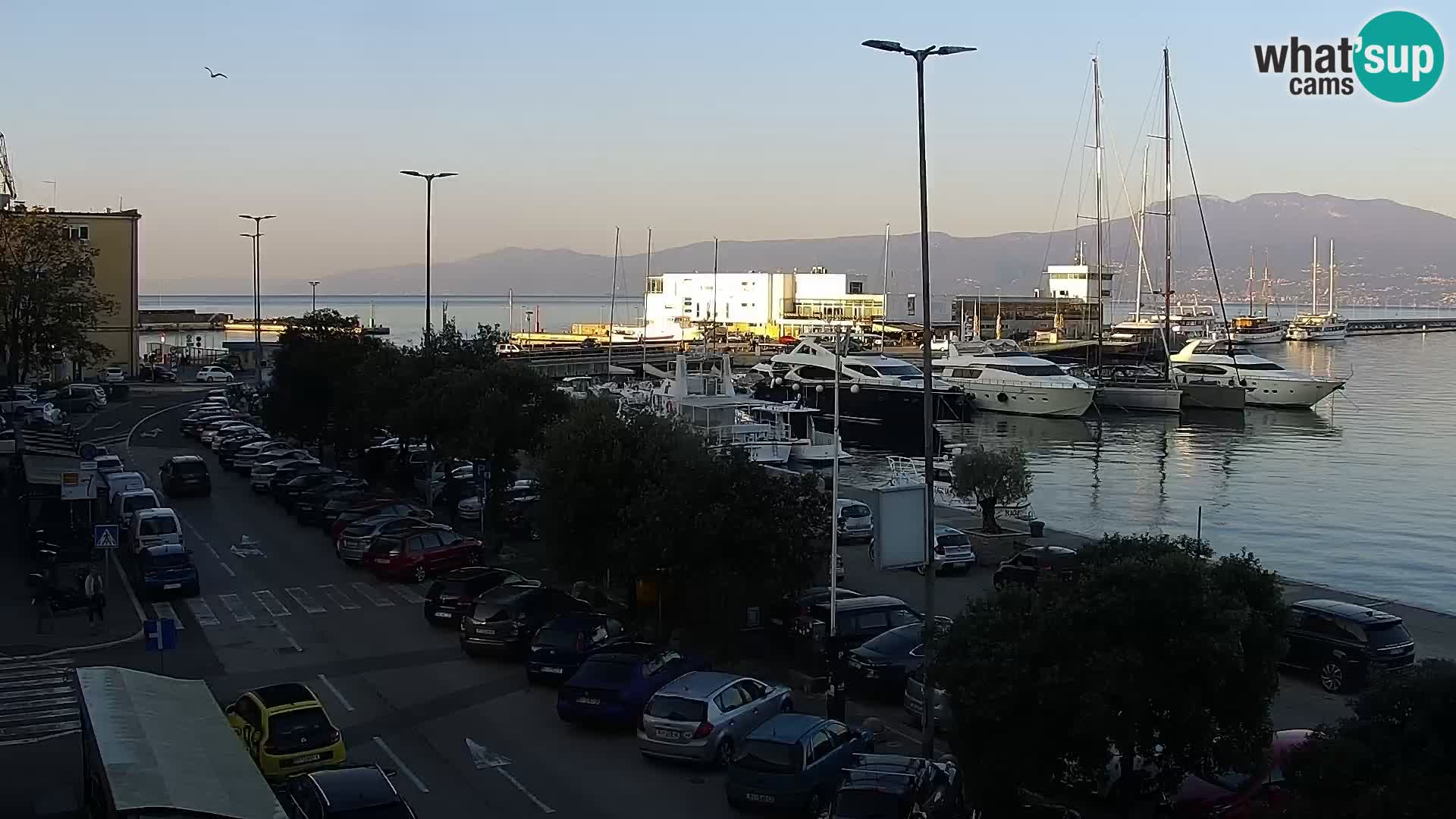 La Riva e la Marina a Rijeka (Fiume) – Live Webcam Croazia