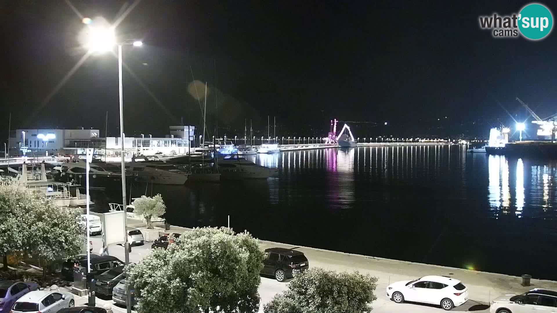 La Riva et Marina à Rijeka – Live Webcam Croatie