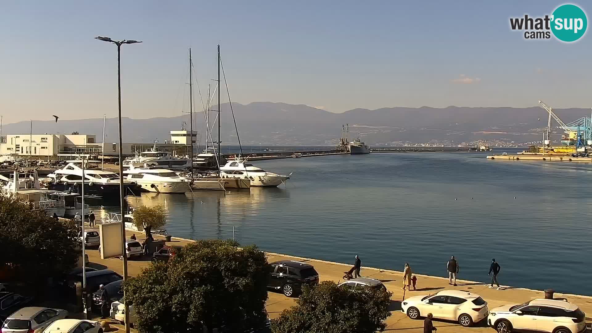 La Riva et Marina à Rijeka – Live Webcam Croatie