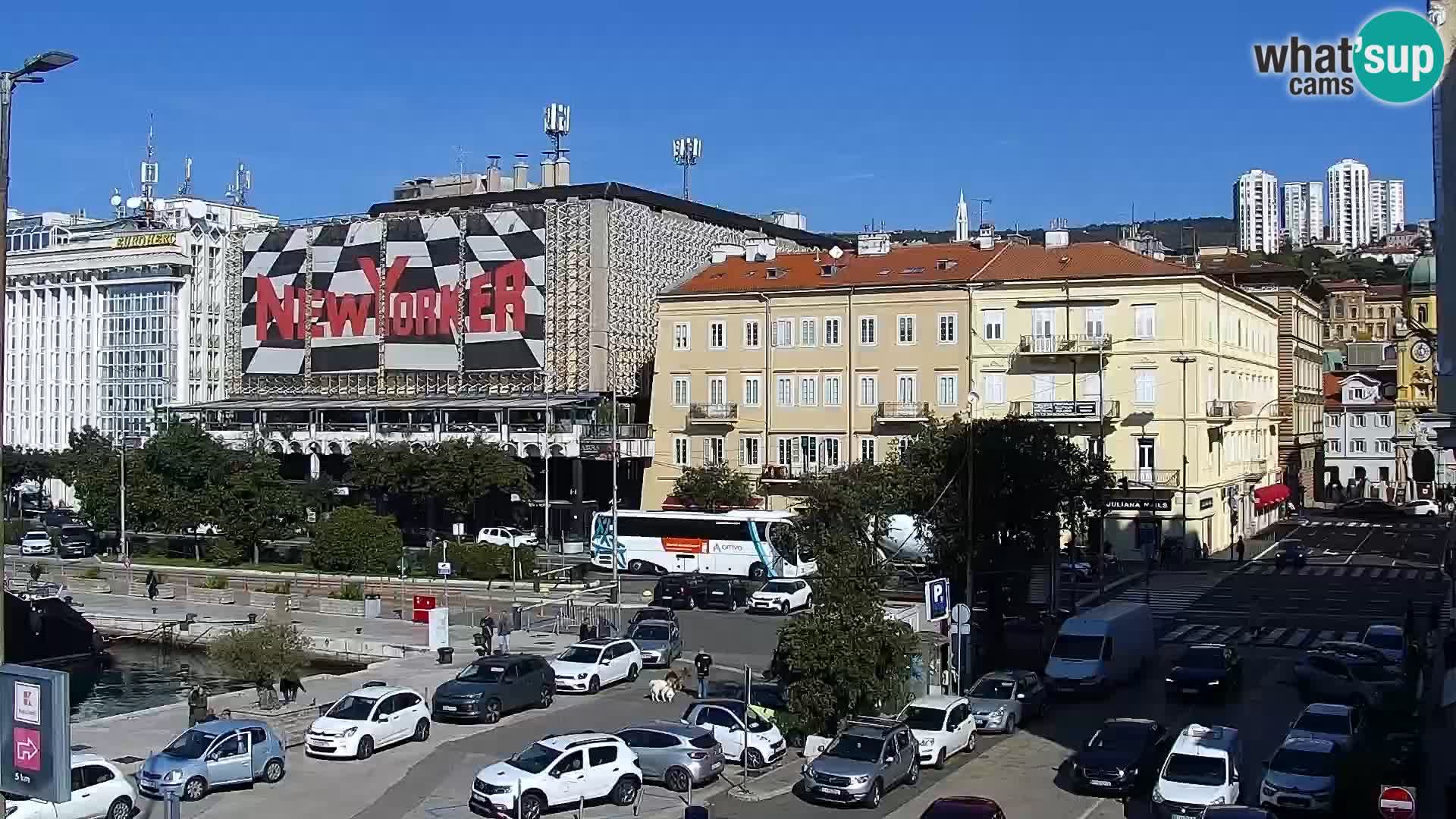 Die Riva und Marina in Rijeka – Live Webcam Kroatien